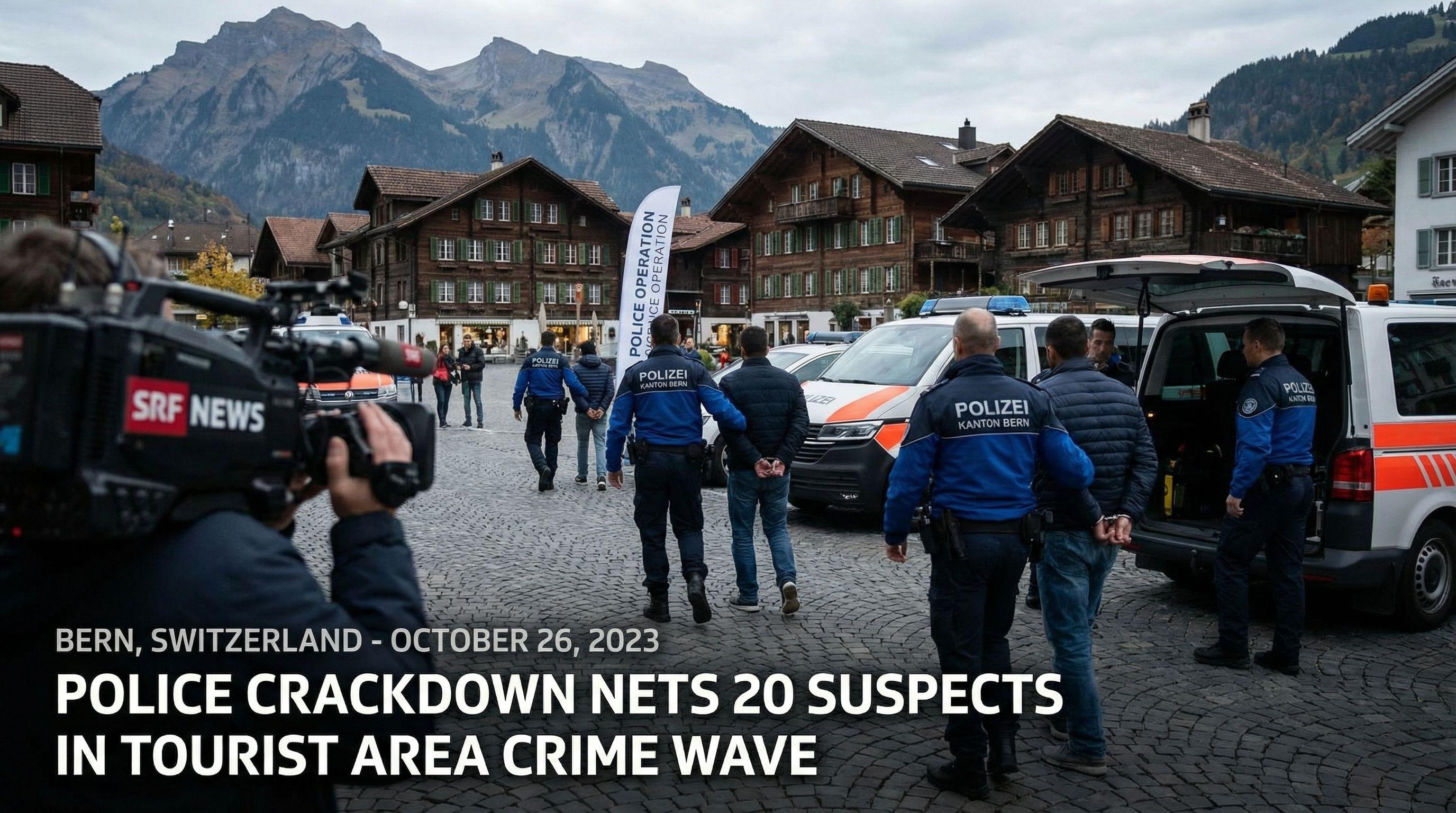 Police crackdown nets 20 suspects in tourist area crime wave