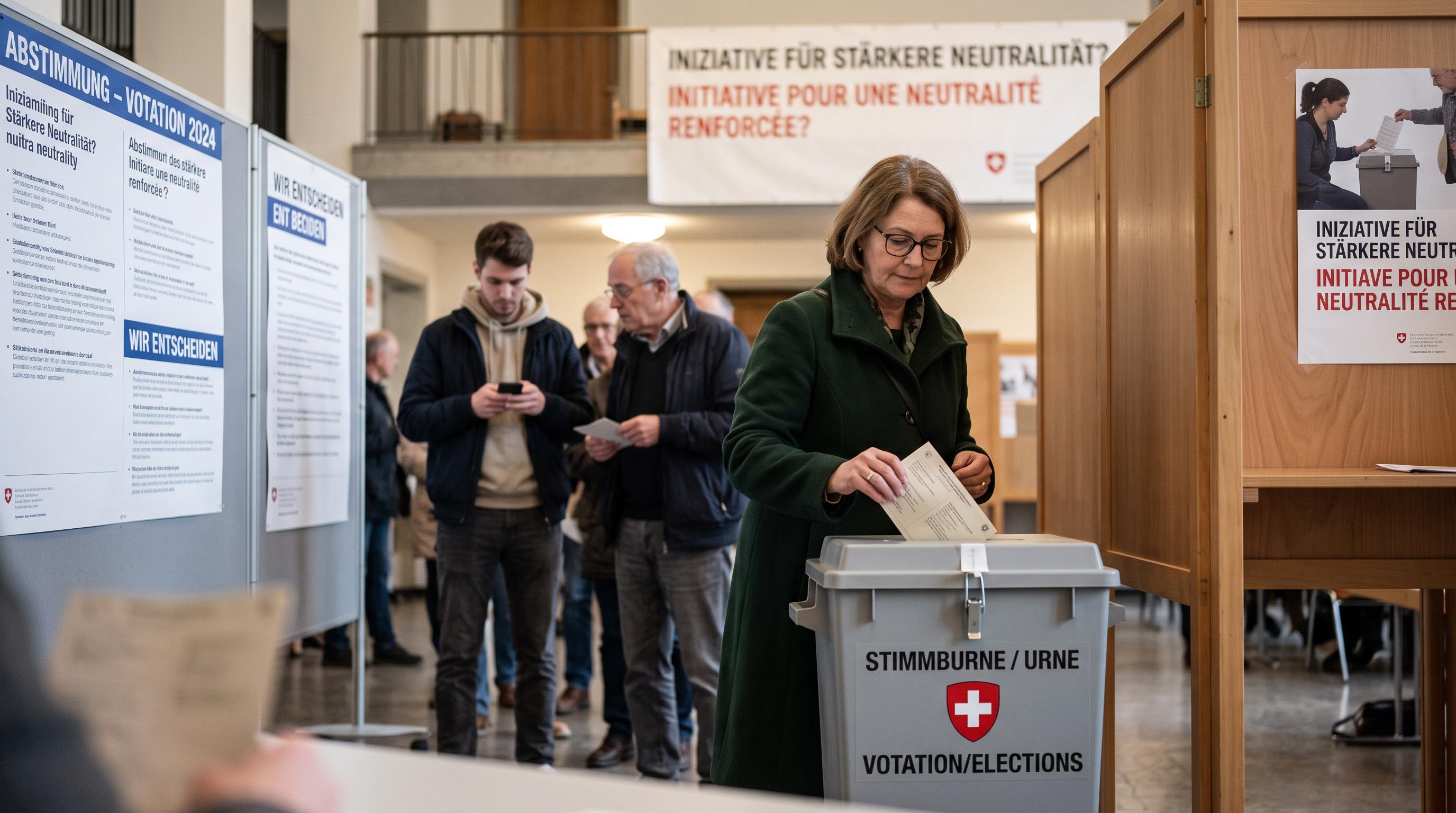 First polling points to Swiss rejection of tougher neutrality
