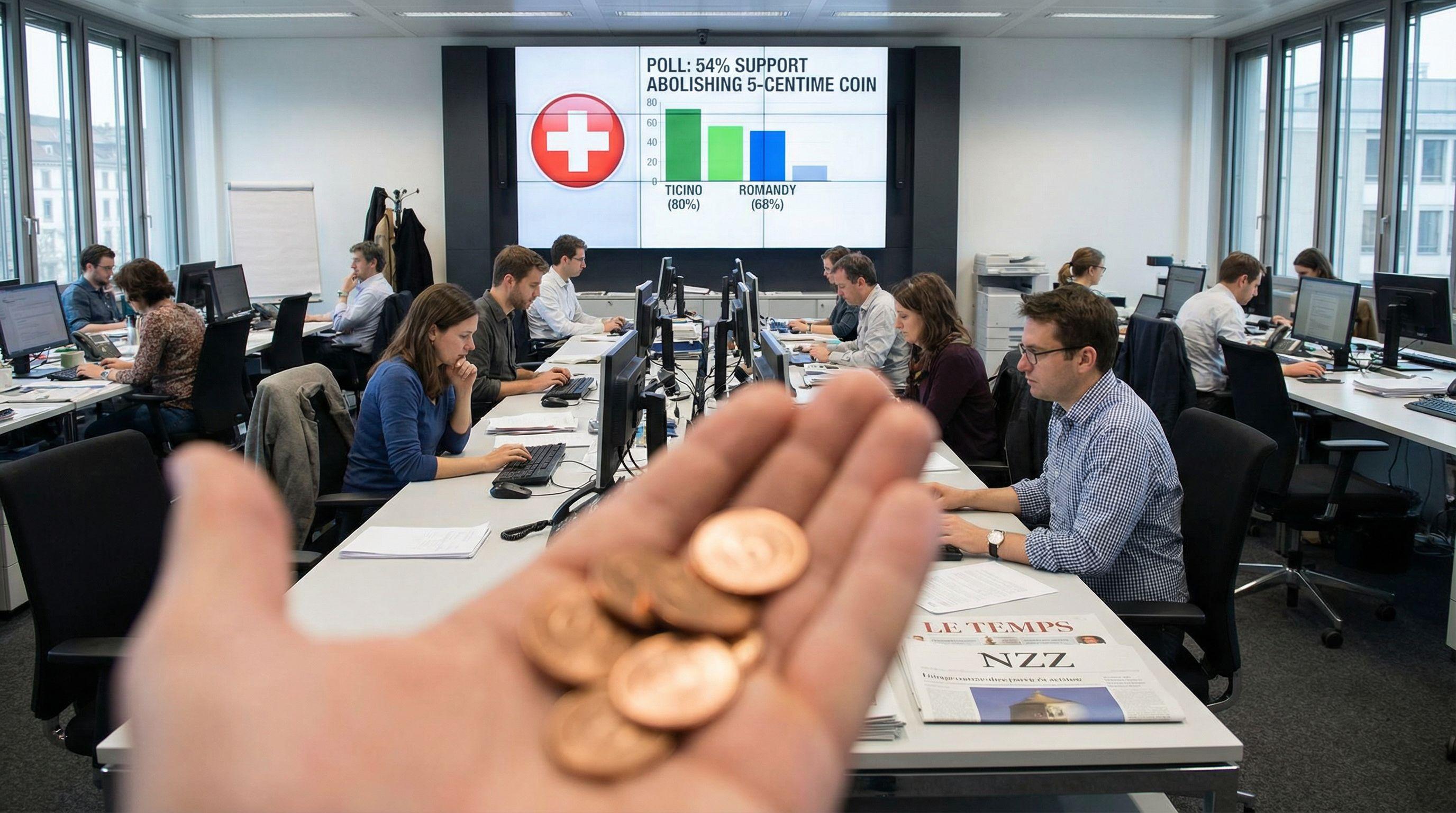 Poll Reveals Majority Support for Abolishing the Five-Centime Coin
