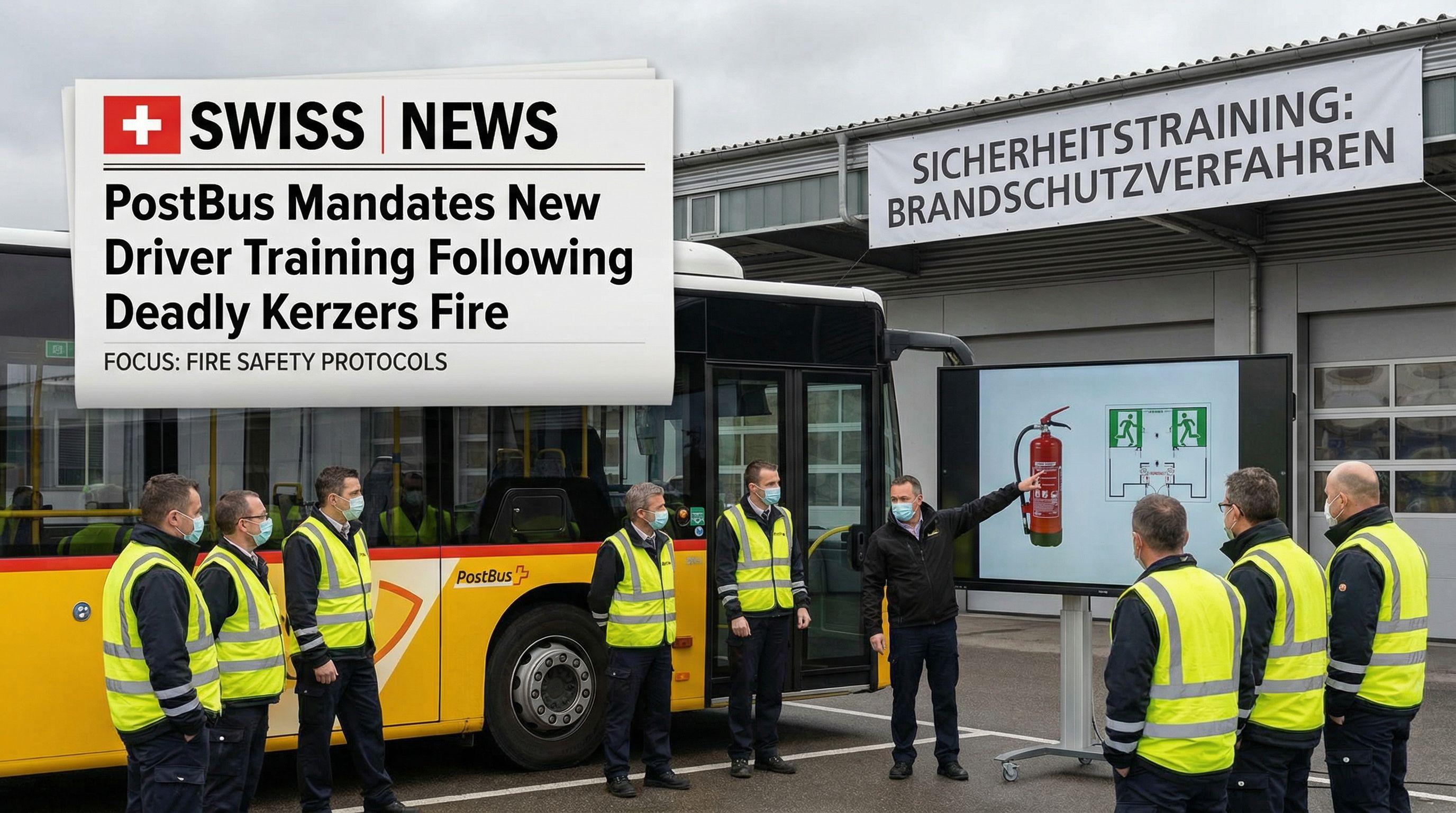 PostBus Mandates New Driver Training Following Deadly Kerzers Fire