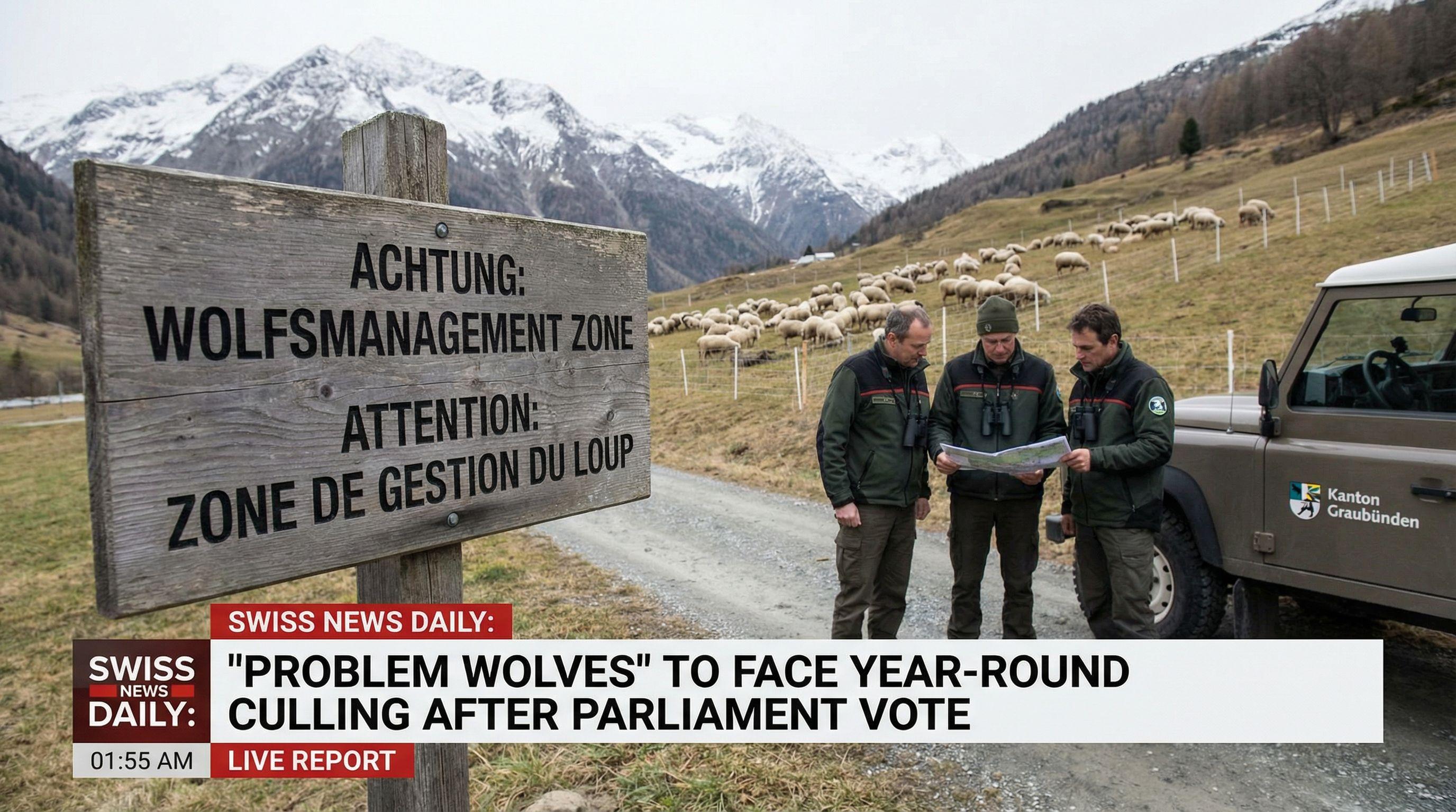 'Problem Wolves' in Switzerland to Face Year-Round Culling After Parliament Vote