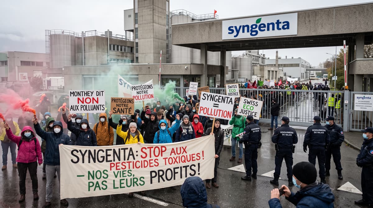 Protesters target Syngenta over pesticide pollution