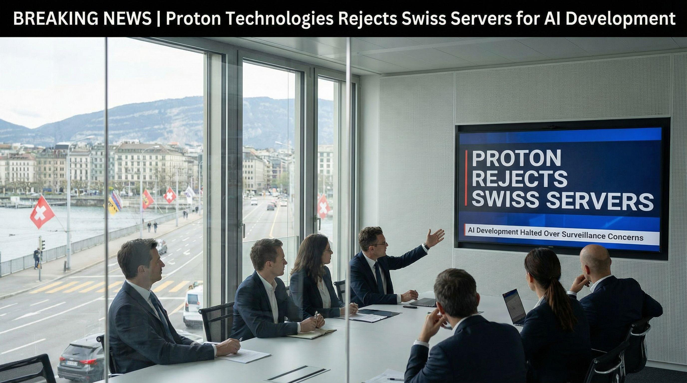 Proton Technologies Rejects Swiss Servers for AI Development