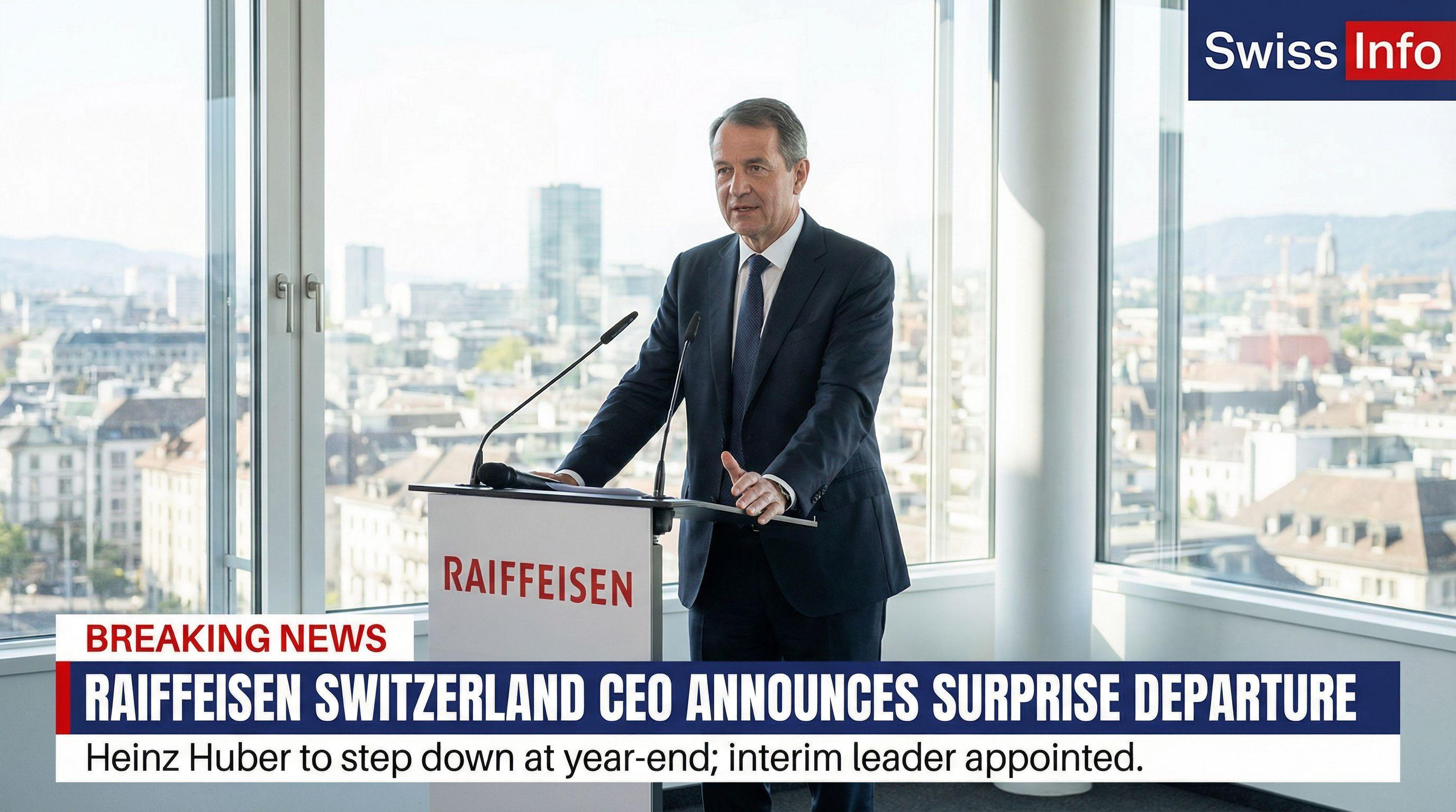 Raiffeisen Switzerland CEO Announces Surprise Departure