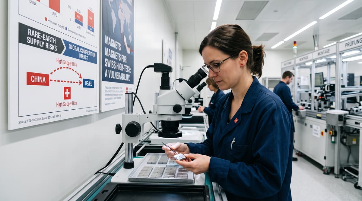 Rare-earth rivalry puts Swiss high-tech supply chains at risk