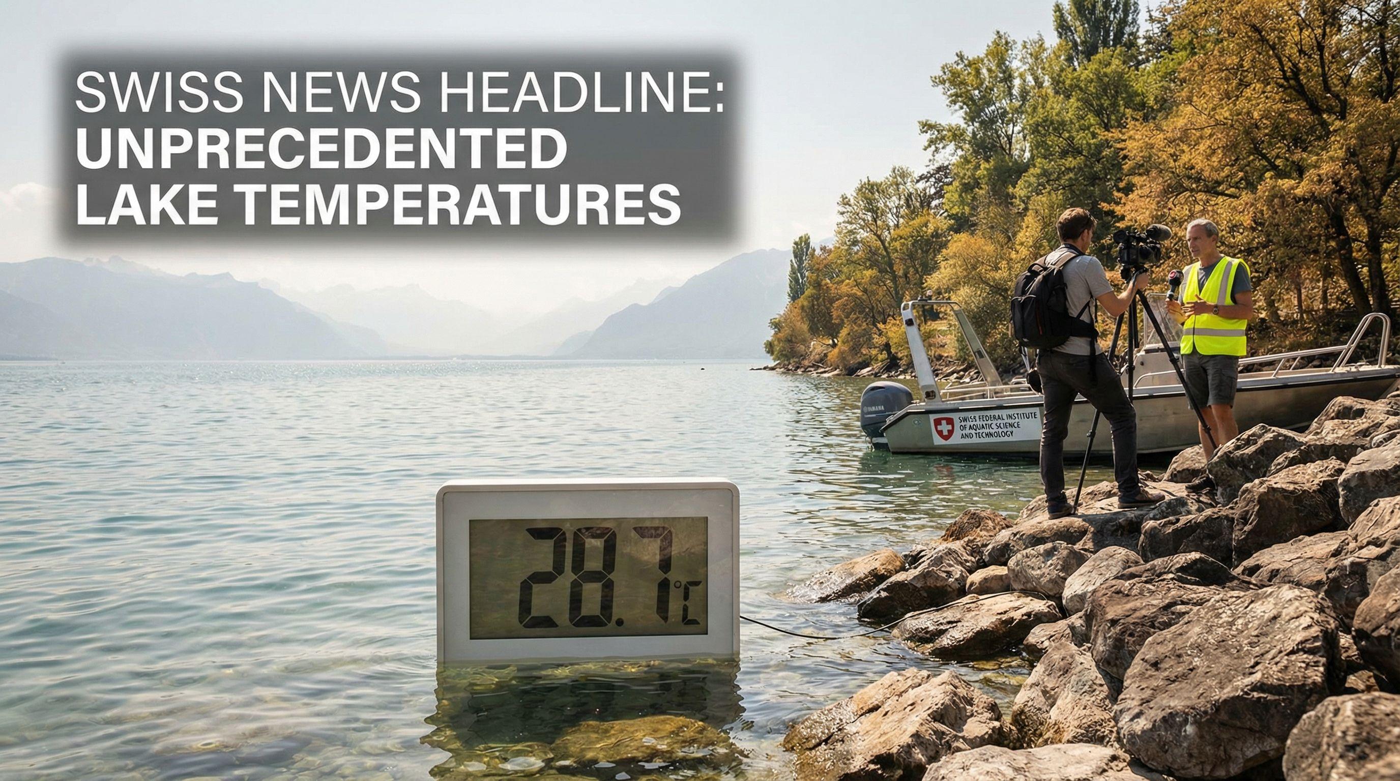 Record-Breaking Heat Pushes Swiss Lakes to Unprecedented Temperatures