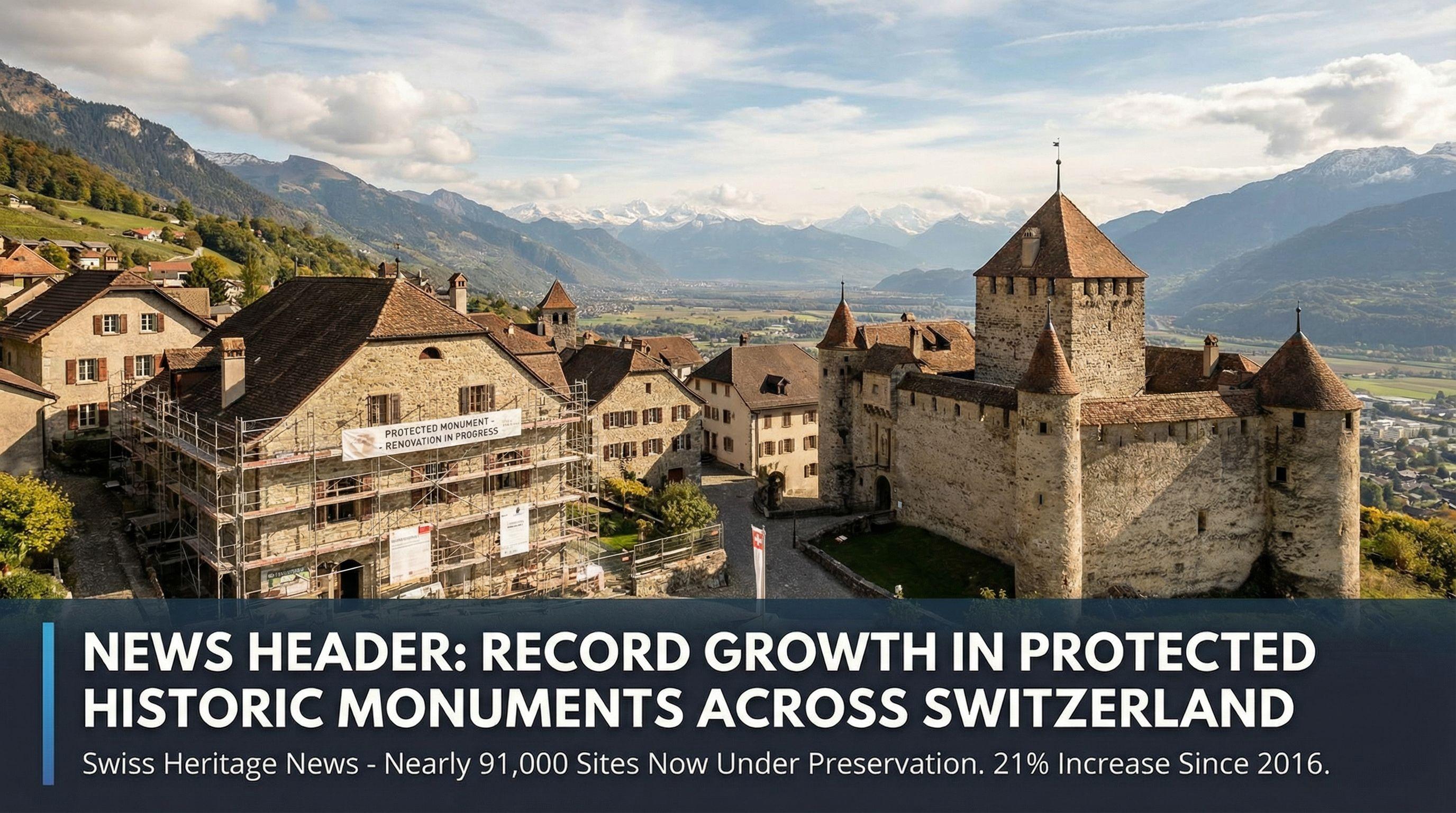 Record Growth in Protected Historic Monuments Across Switzerland