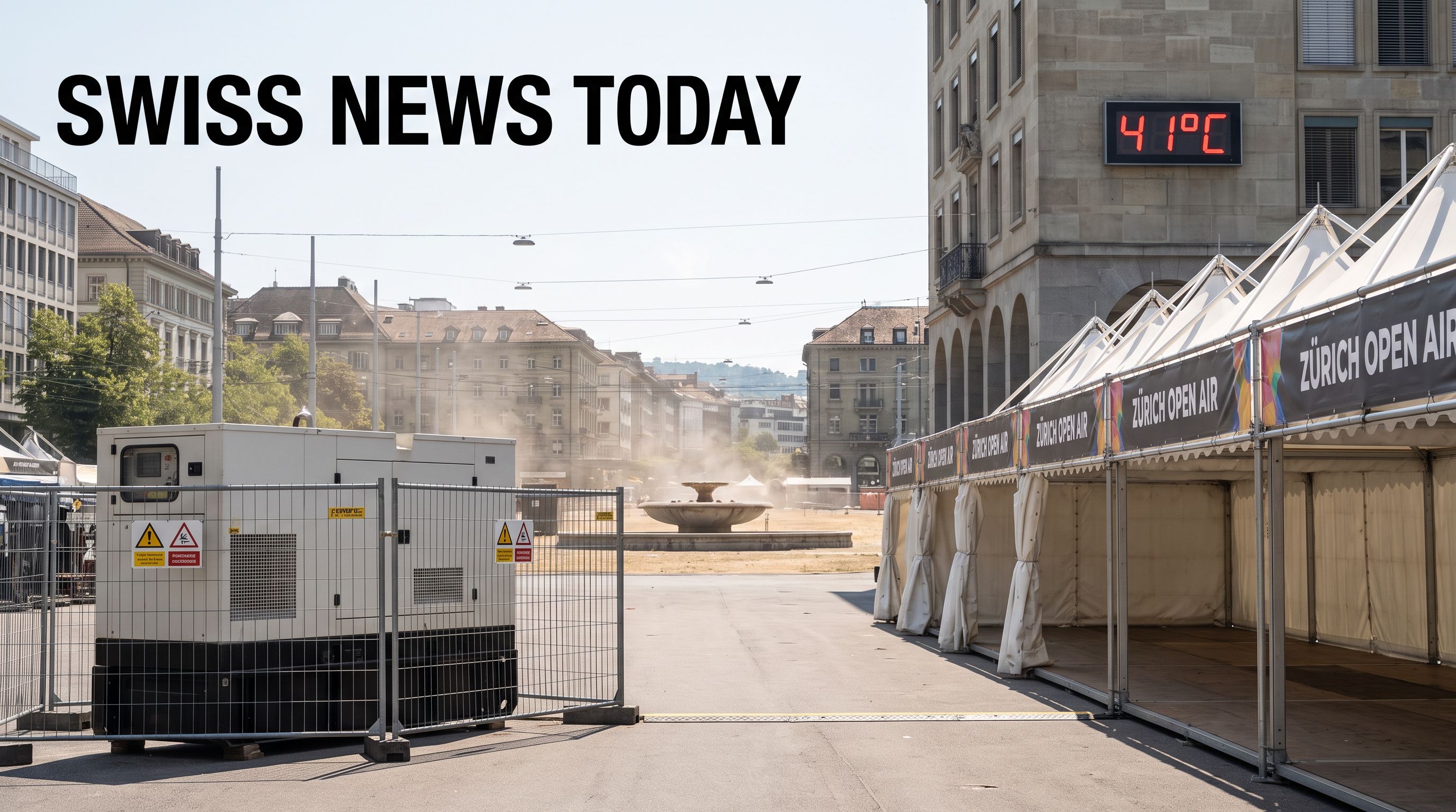 Record Heat Scorches Switzerland, Straining Grids and Damping Festivities