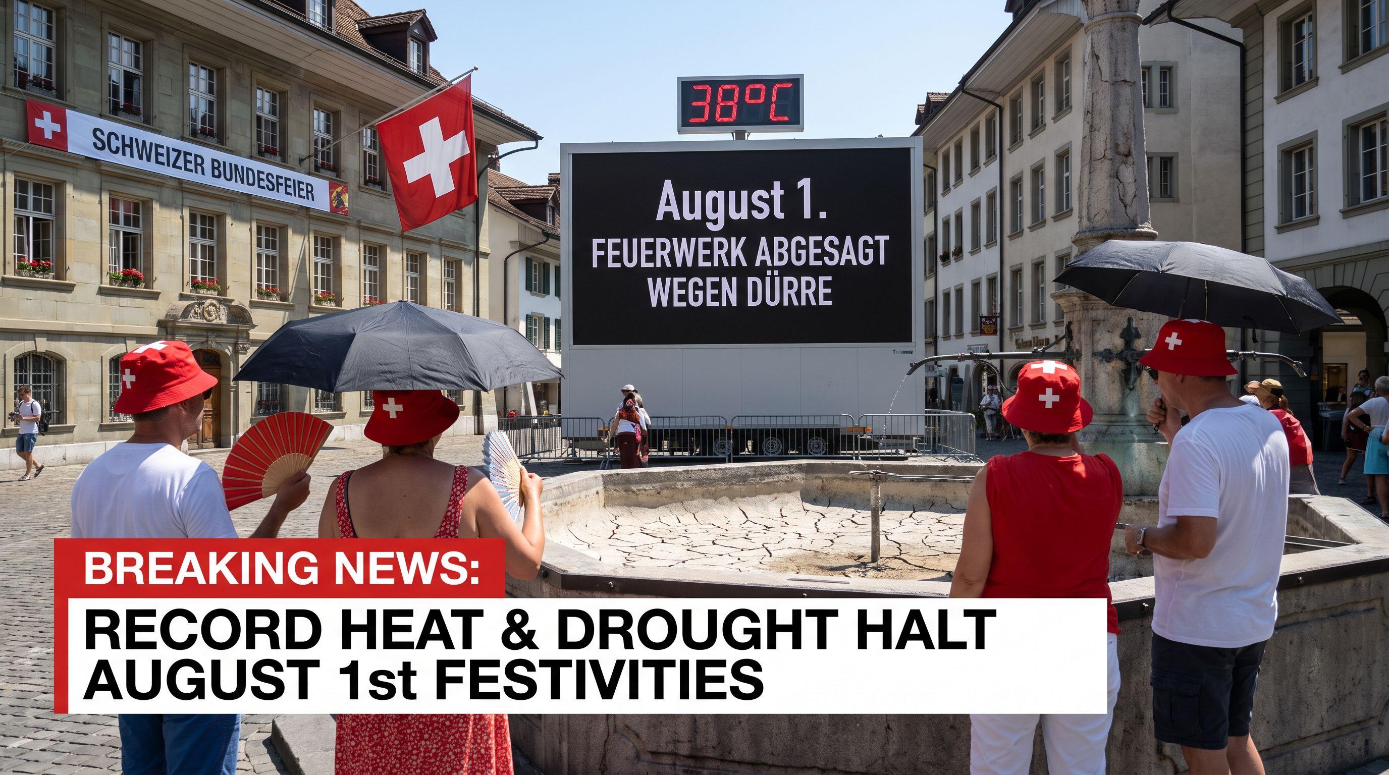 Record Temperatures and Drought Disrupt Swiss National Day Celebrations