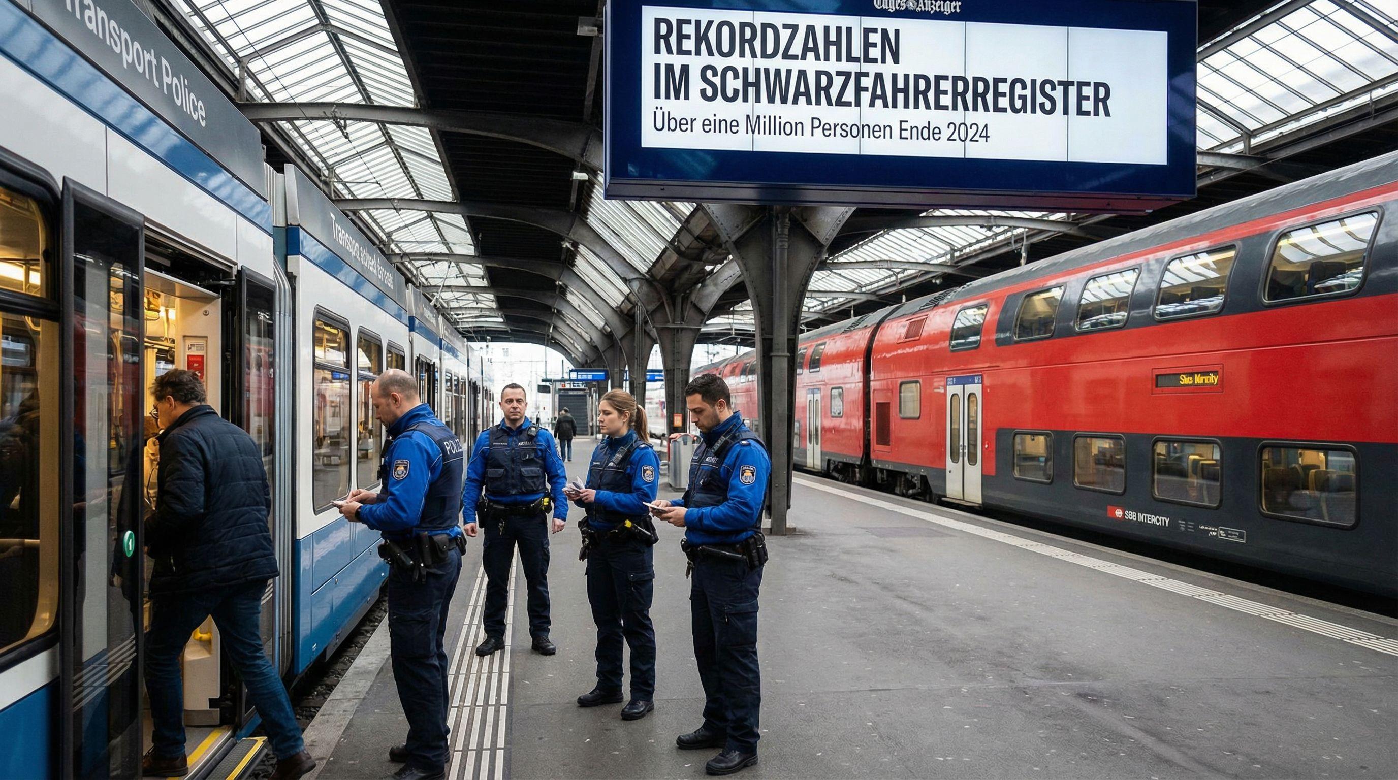 Record Numbers on Swiss Public Transport Fare Dodger Register