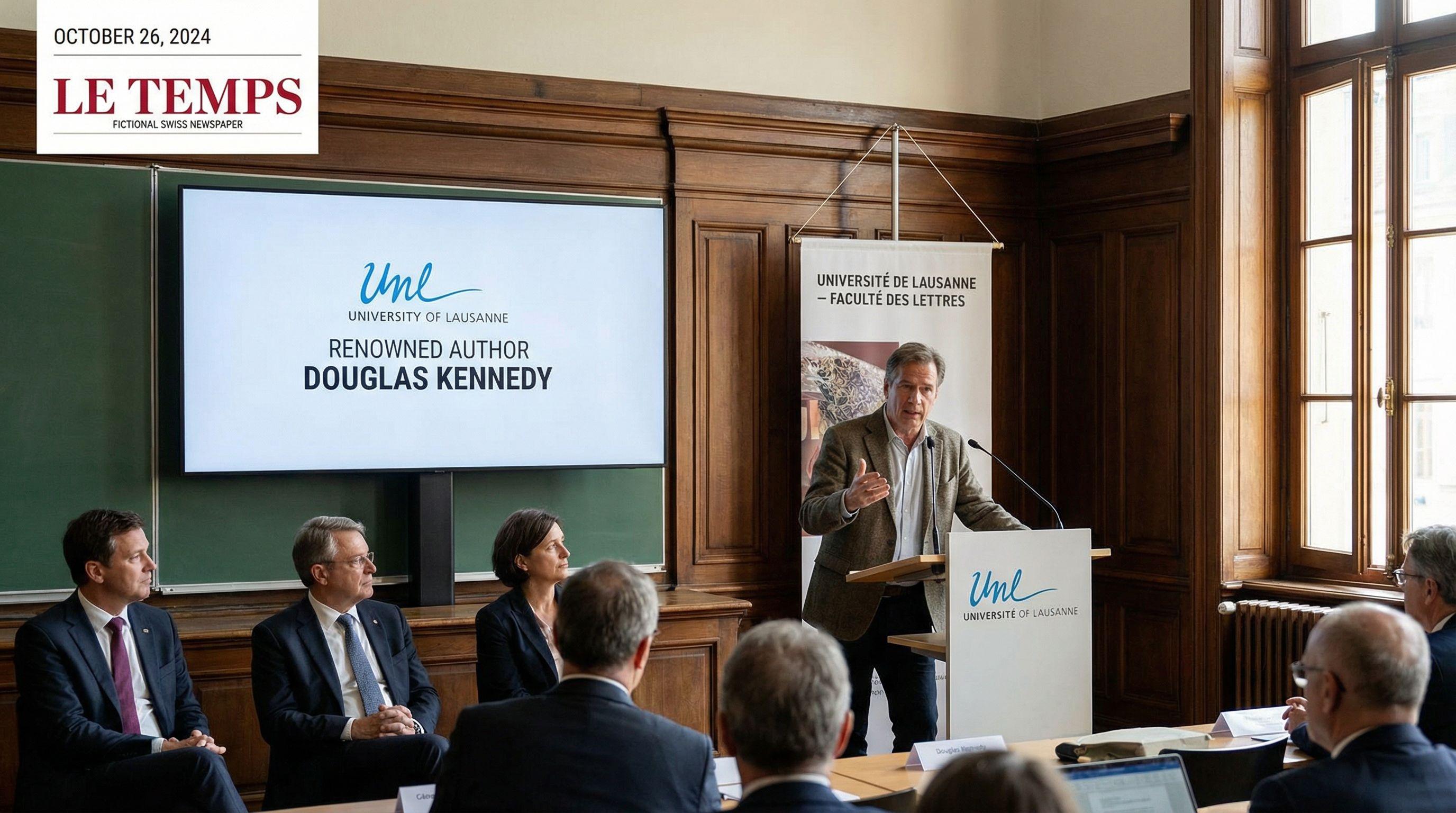 Renowned American Author Douglas Kennedy to Teach at University of Lausanne
