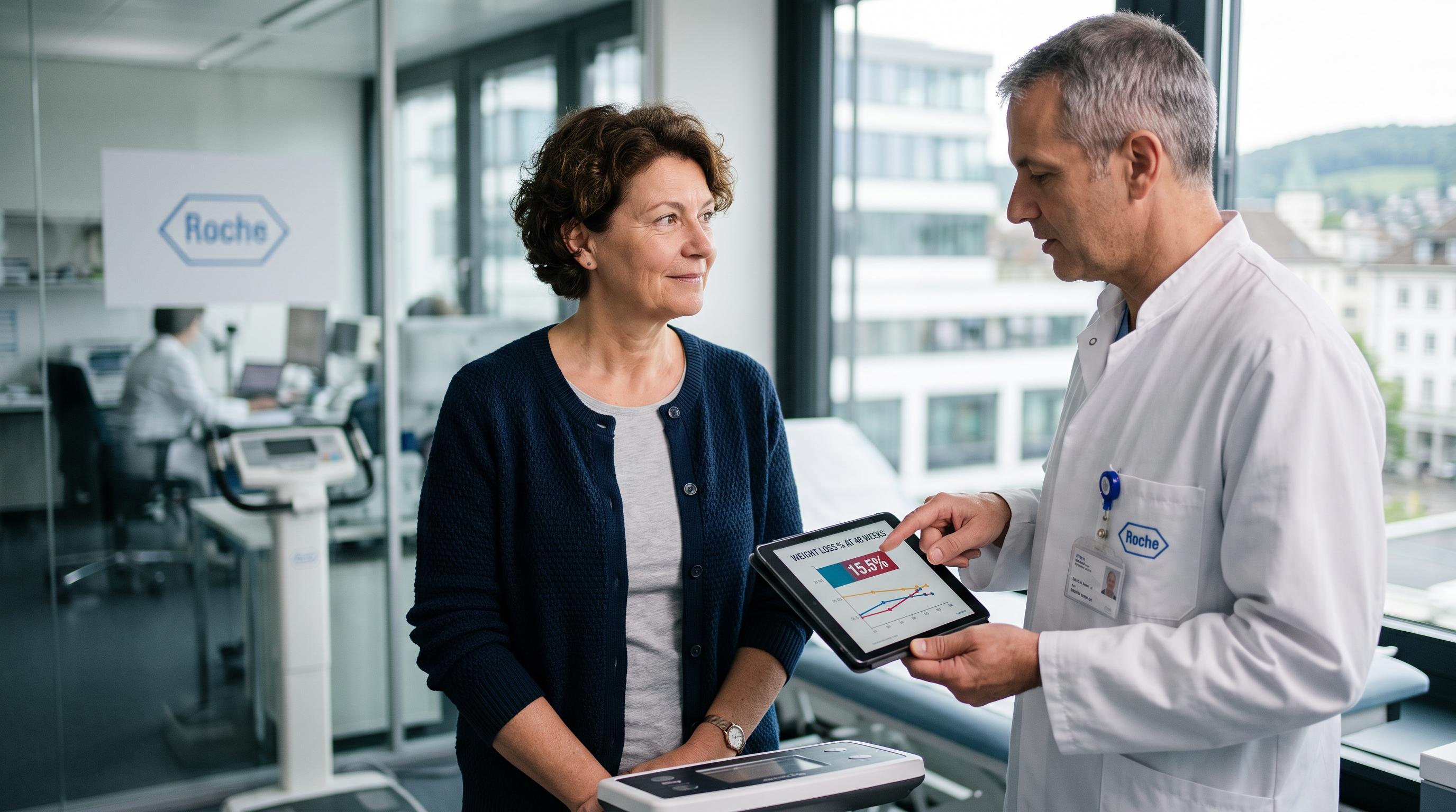 Roche obesity drug cuts weight by 15.5% in mid-stage trial