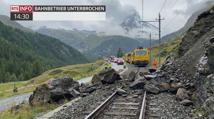 Rockfall Disrupts Zermatt Rail Connection Again