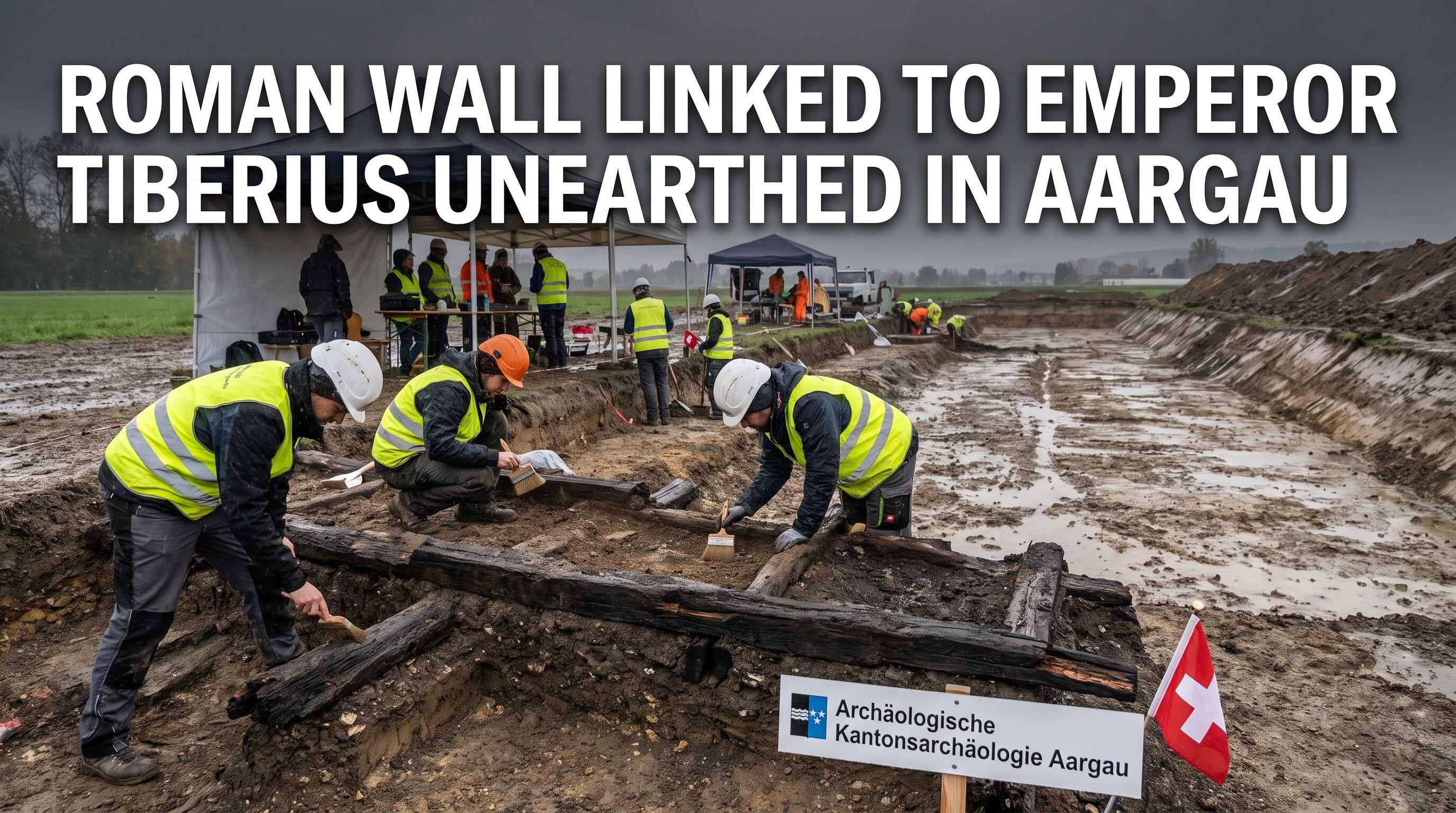 Roman Wall Linked to Emperor Tiberius Unearthed in Aargau