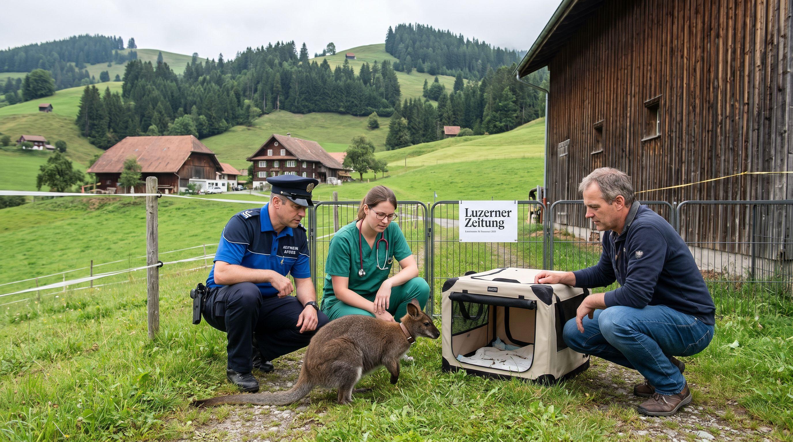 Runaway Wallaby Captured in Central Switzerland, Reunited with Owner