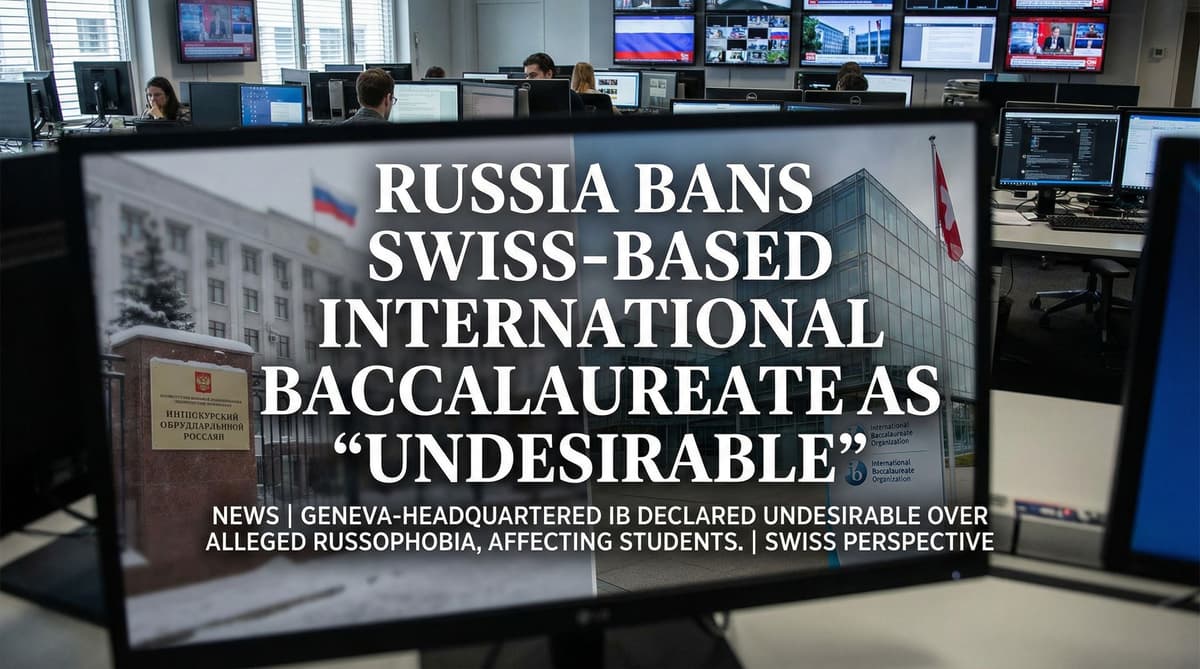Russia Bans Swiss-Based International Baccalaureate as 'Undesirable'