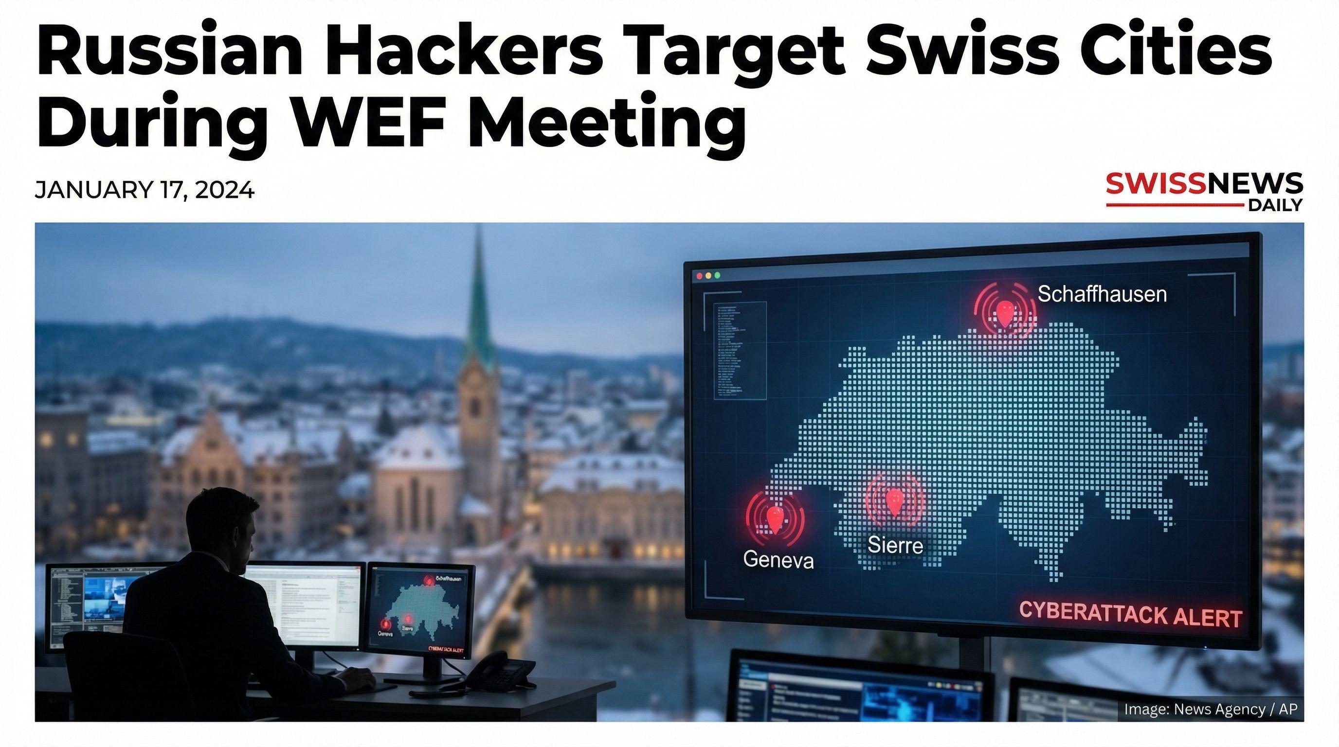 Russian Hackers Target Swiss Cities During WEF Meeting