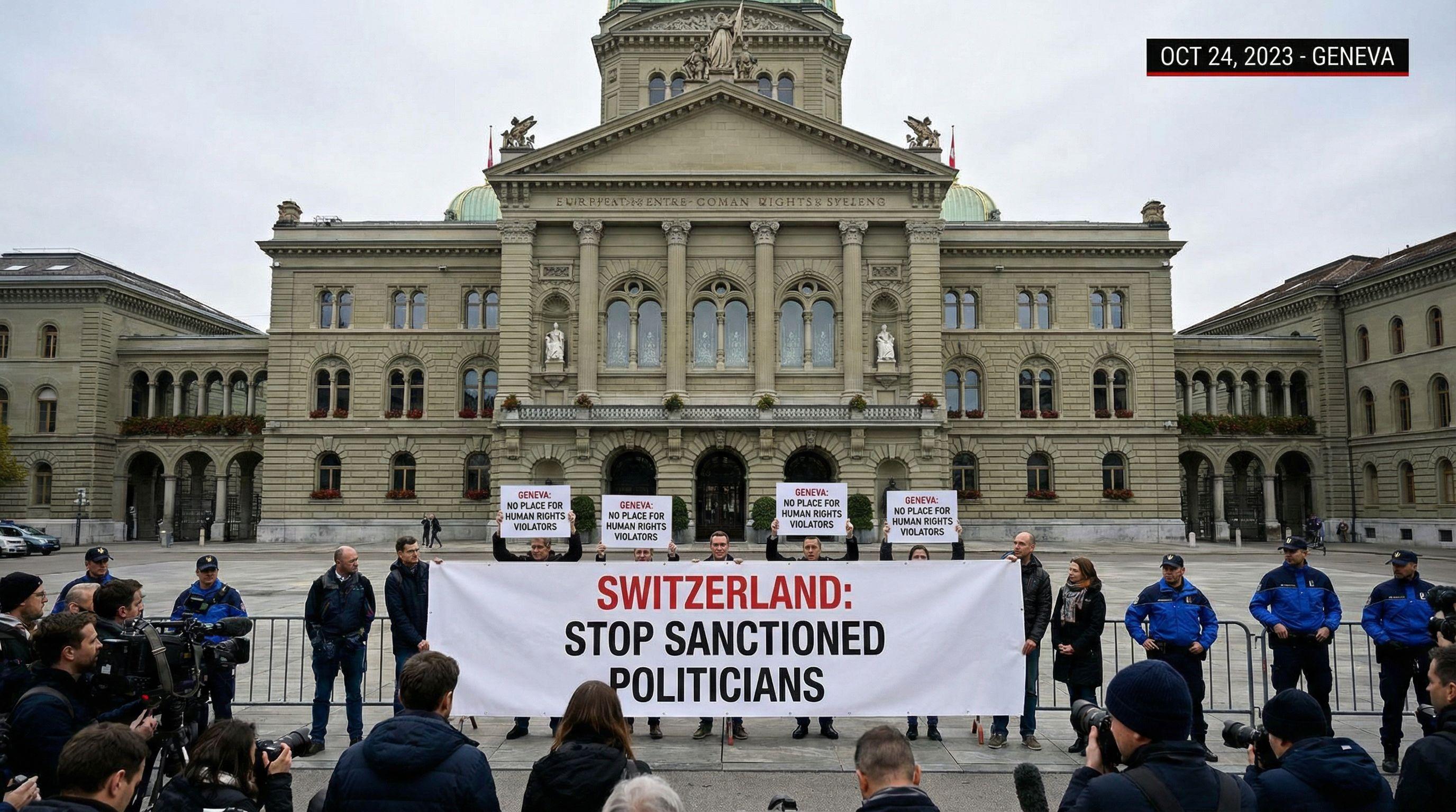 Russian Opposition Protests Sanctioned Politicians' Geneva Visit