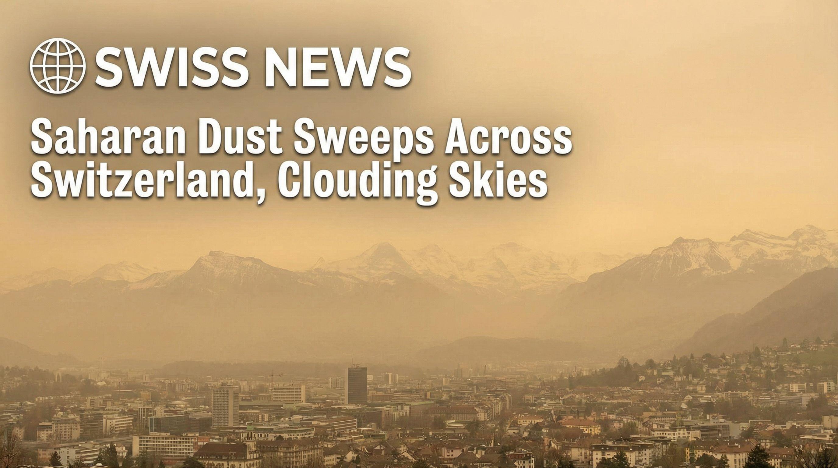 Saharan Dust Sweeps Across Switzerland, Clouding Skies