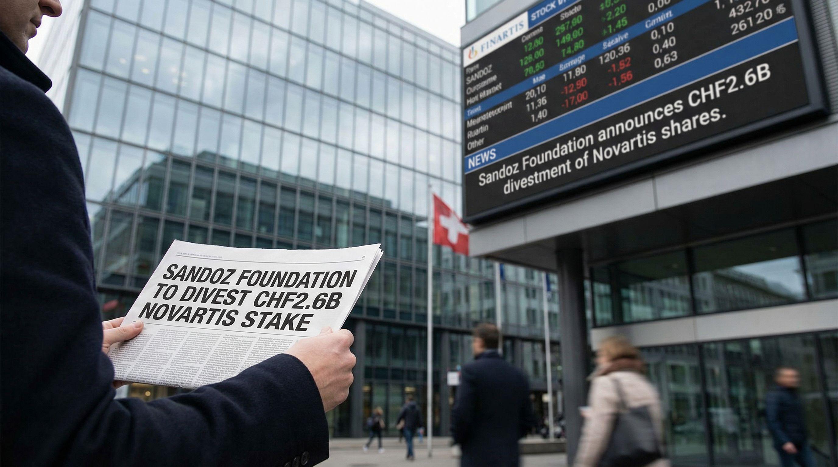 Sandoz Foundation to Divest CHF2.6B Novartis Stake