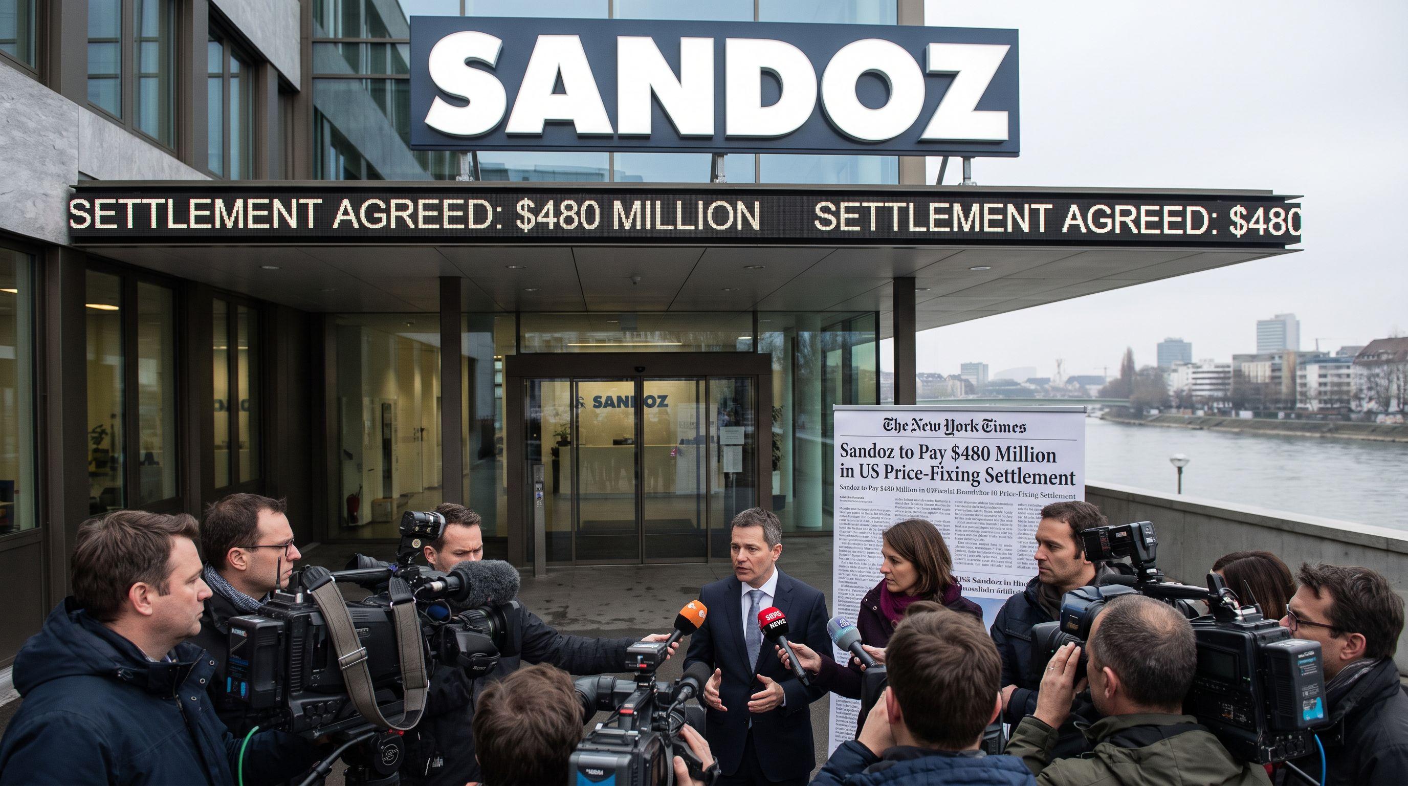 Sandoz to Pay $480 Million to Settle US Price-Fixing Lawsuit