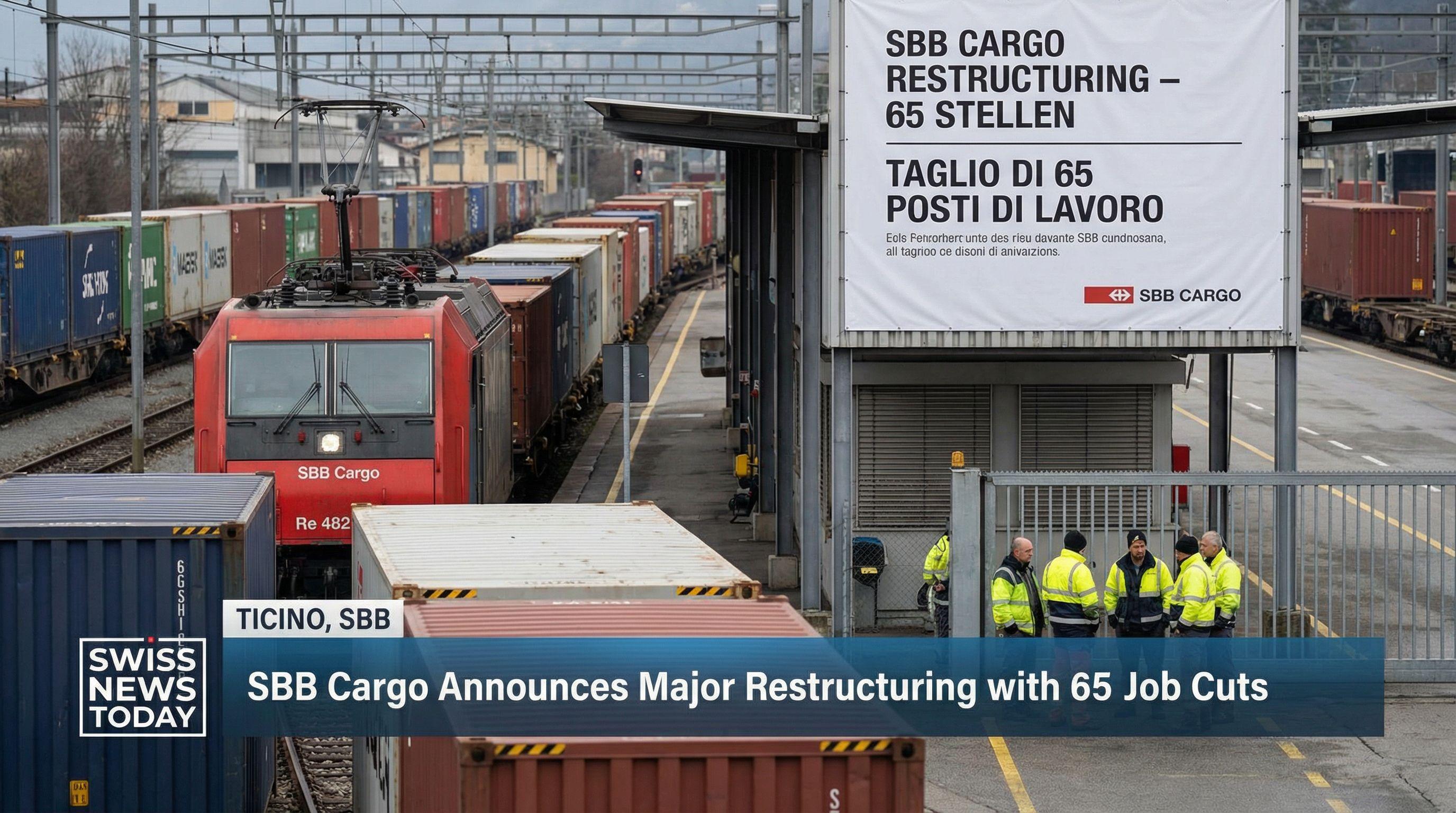 SBB Cargo Announces Major Restructuring with 65 Job Cuts