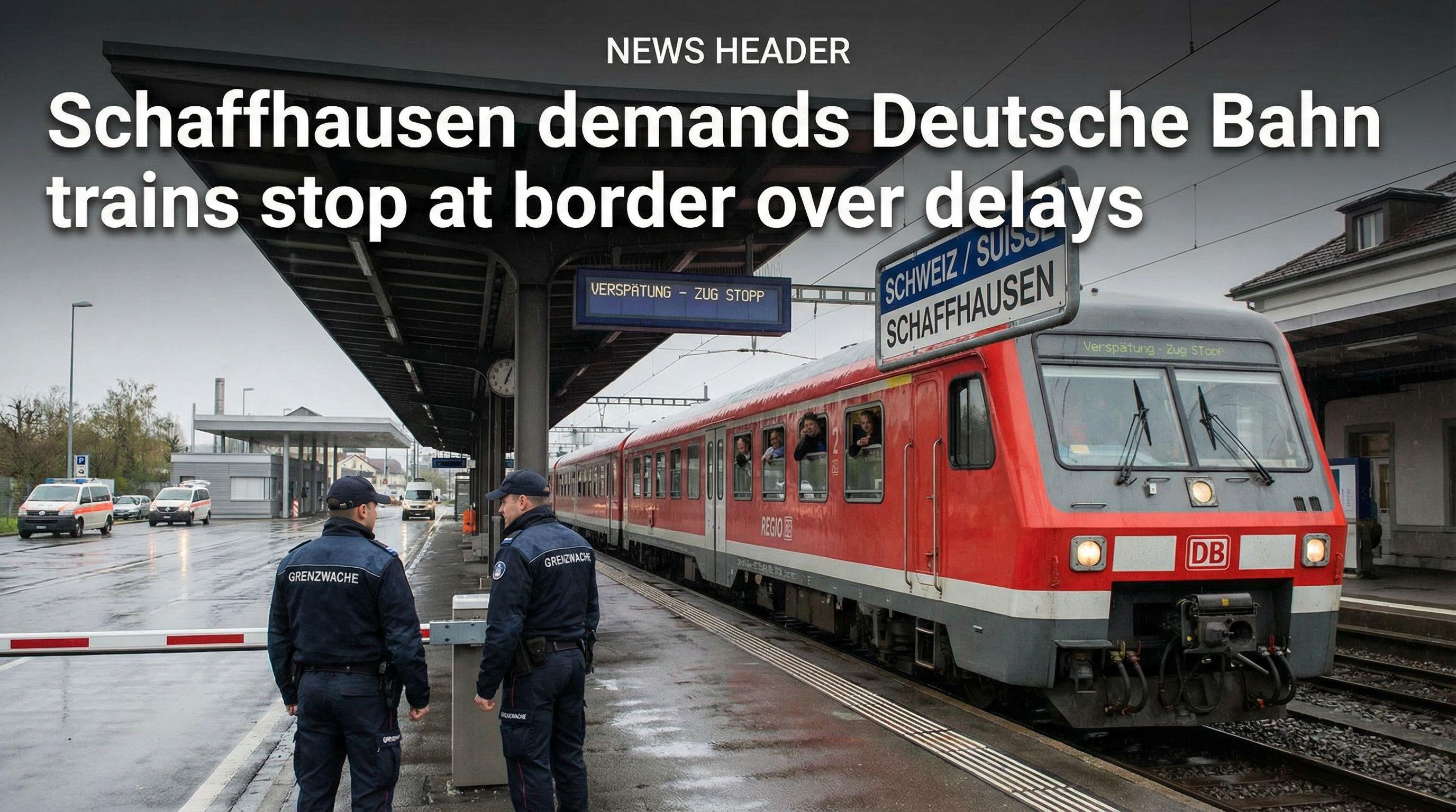 Schaffhausen demands Deutsche Bahn trains stop at border over delays
