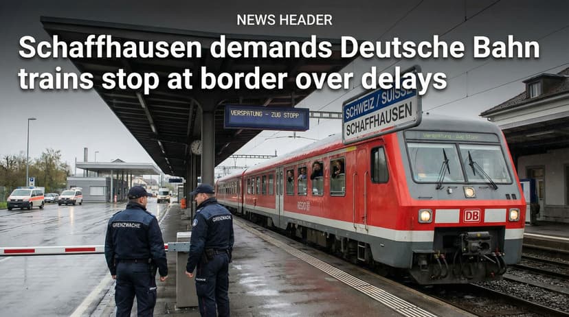 Schaffhausen demands Deutsche Bahn trains stop at border over delays