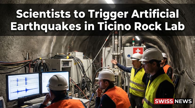 Scientists to Trigger Artificial Earthquakes in Ticino Rock Lab