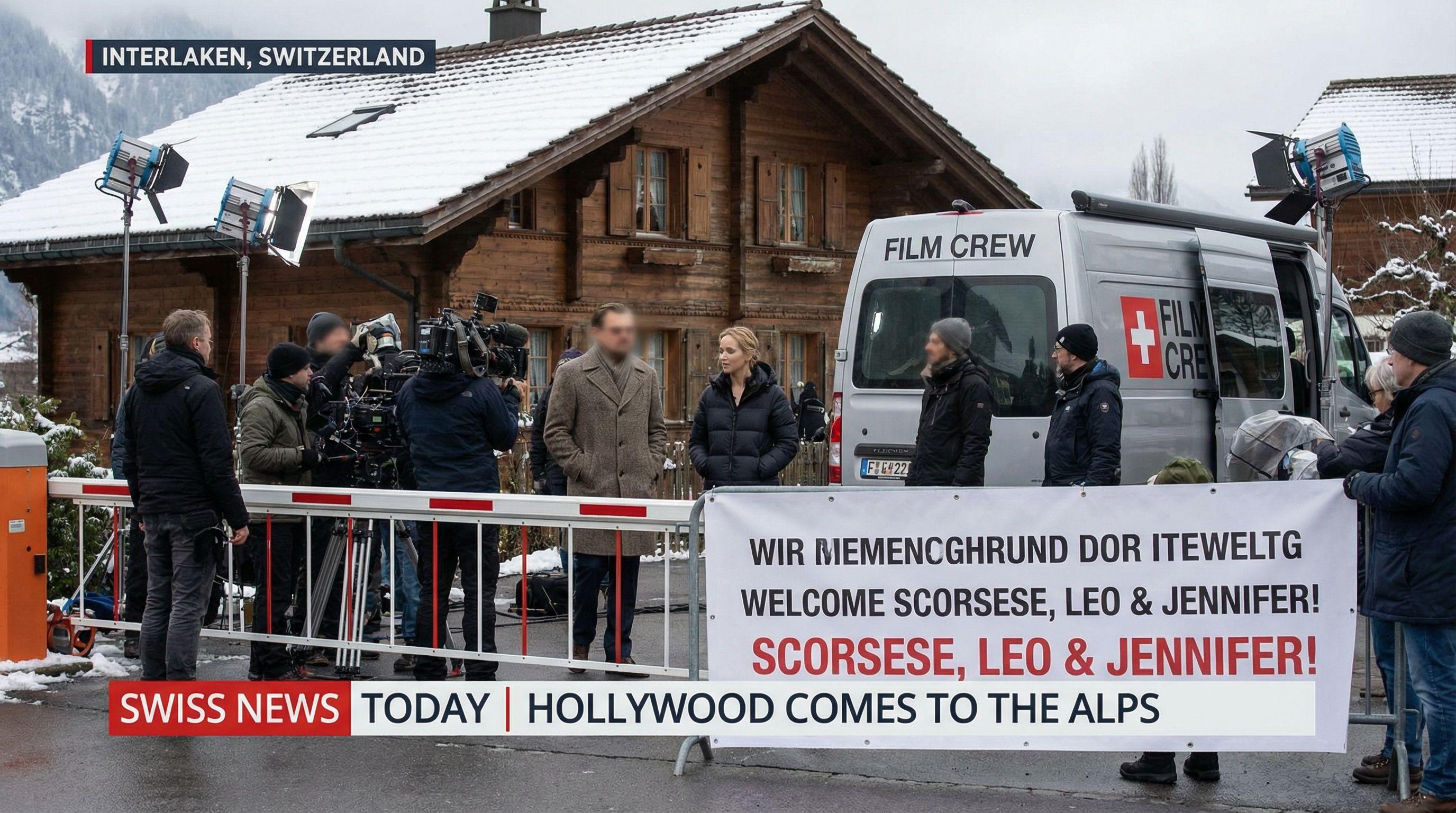 Hollywood Comes to the Alps: Scorsese Films with DiCaprio and Lawrence in Interlaken