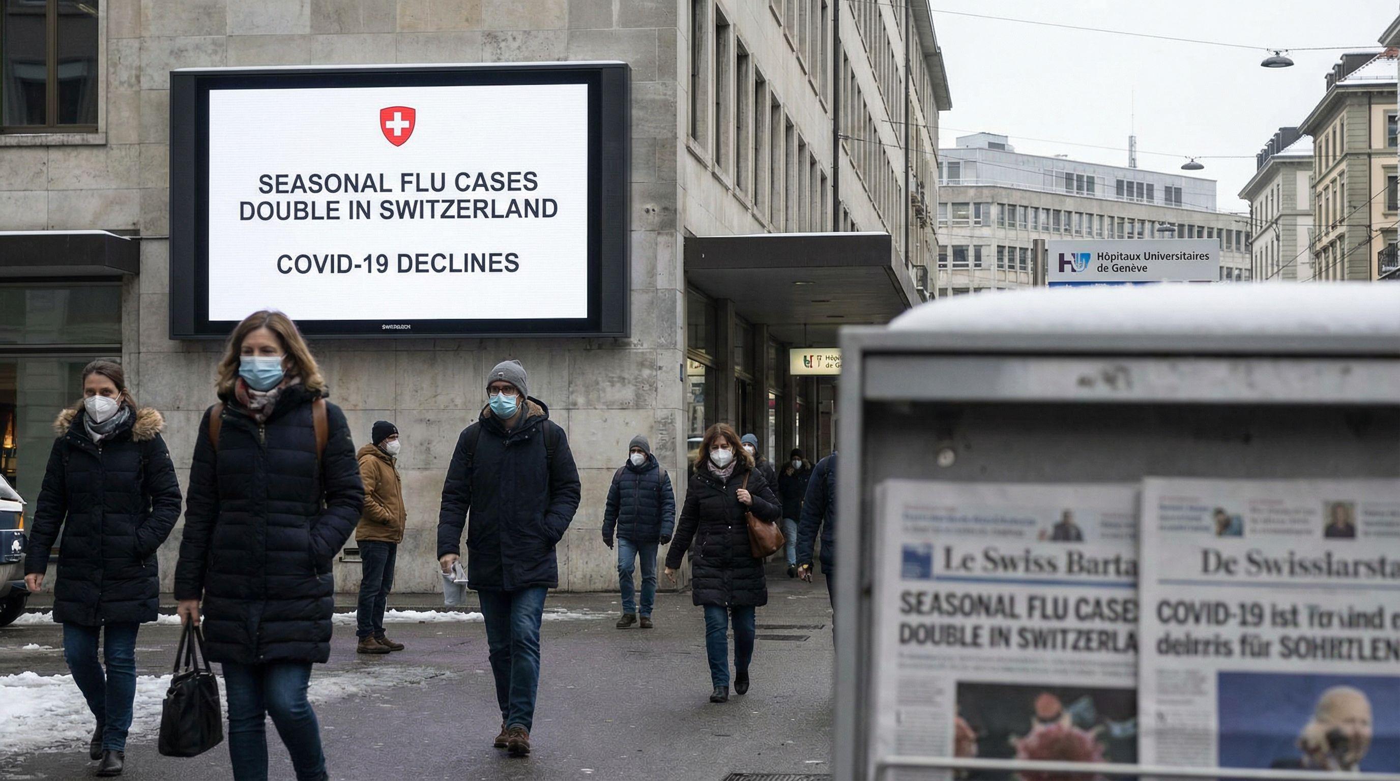 Seasonal Flu Cases Double in Switzerland as COVID-19 Declines
