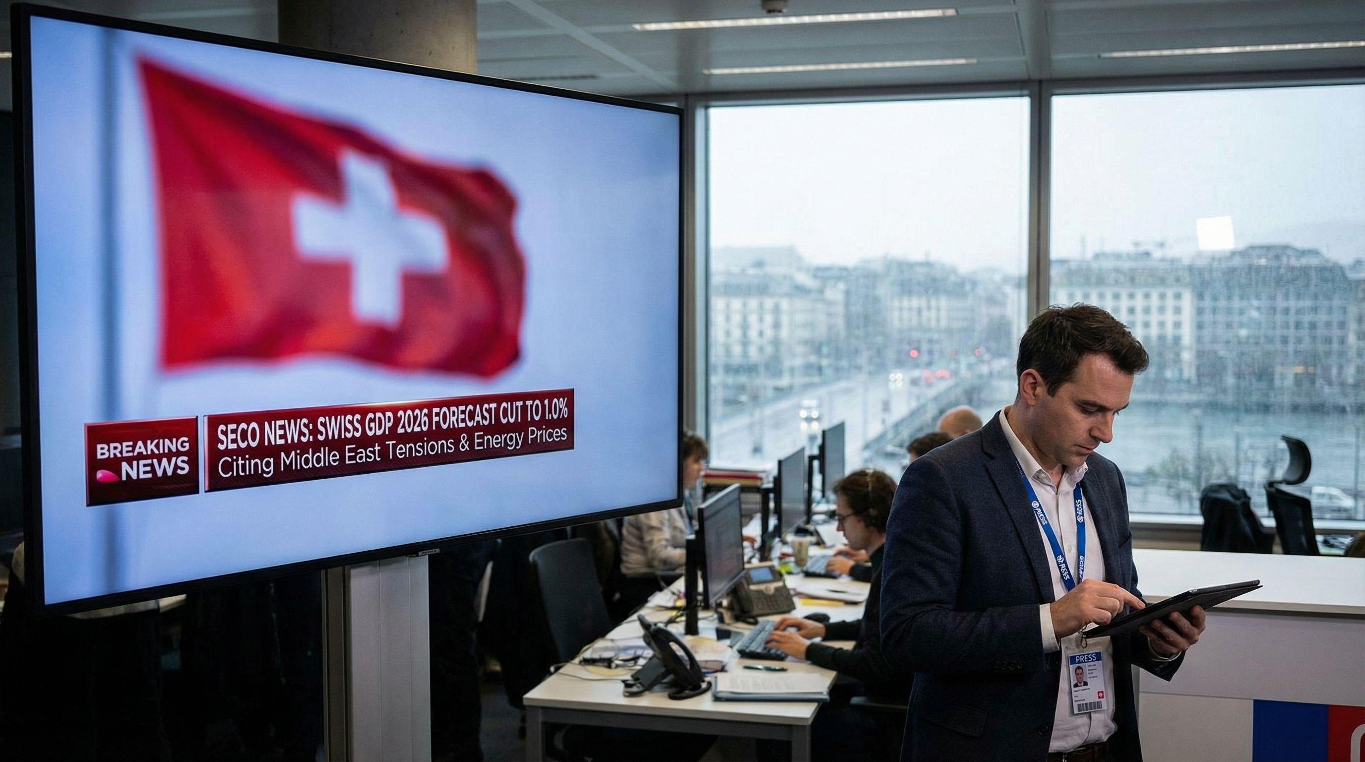 SECO Lowers 2026 Swiss Growth Forecast, Citing Middle East Conflict