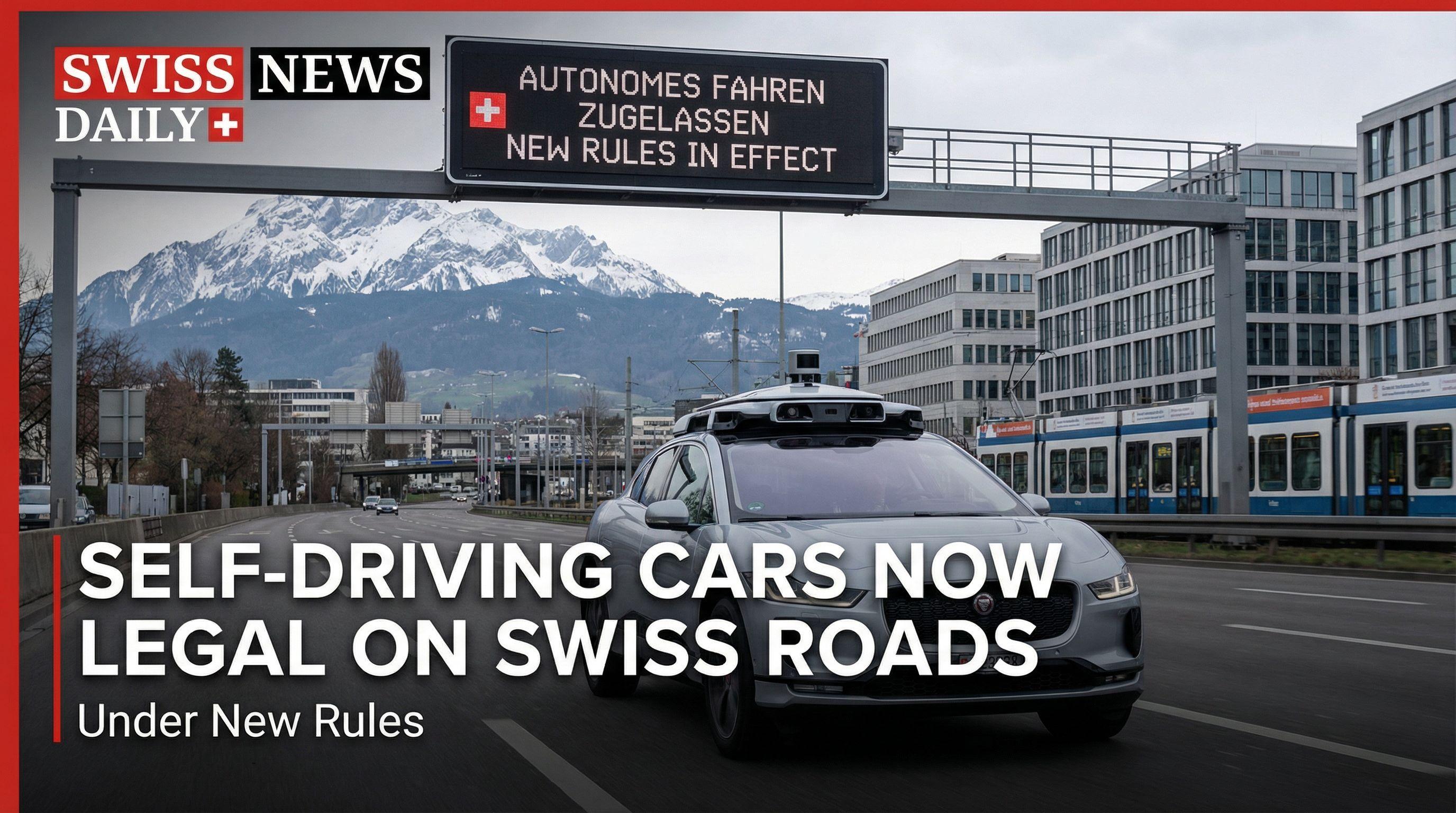 Self-Driving Cars Now Legal on Swiss Roads Under New Rules