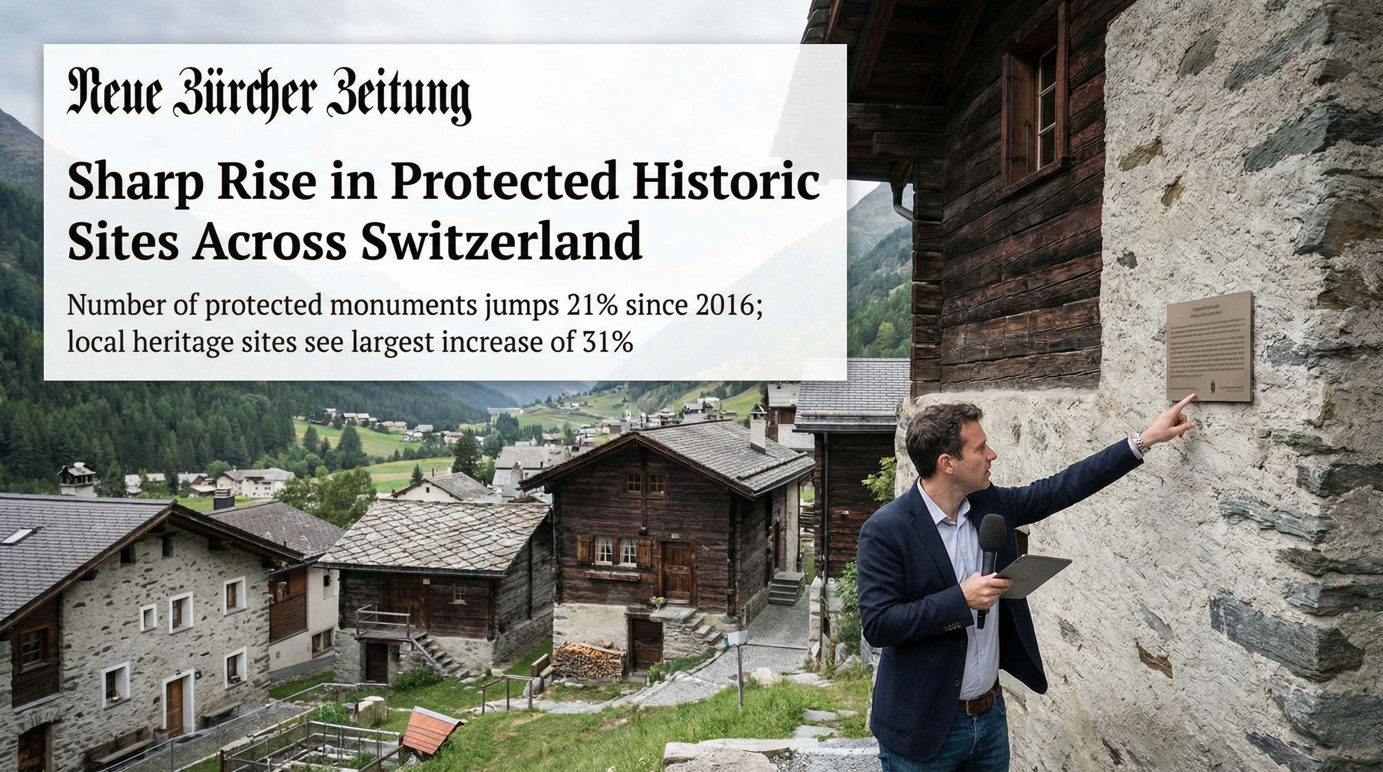 Sharp Rise in Protected Historic Sites Across Switzerland