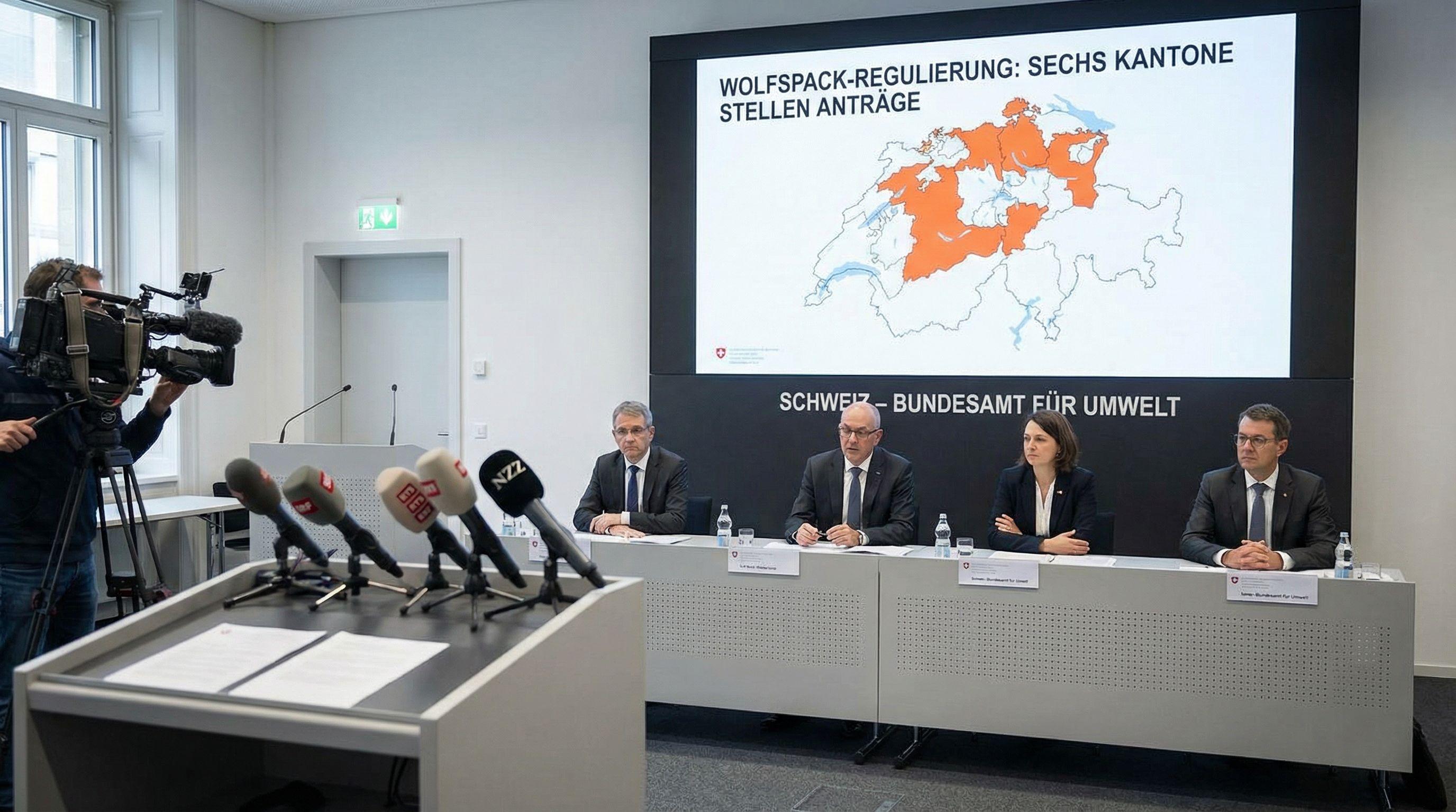 Six Swiss Cantons Seek Permission for Wolf Pack Control