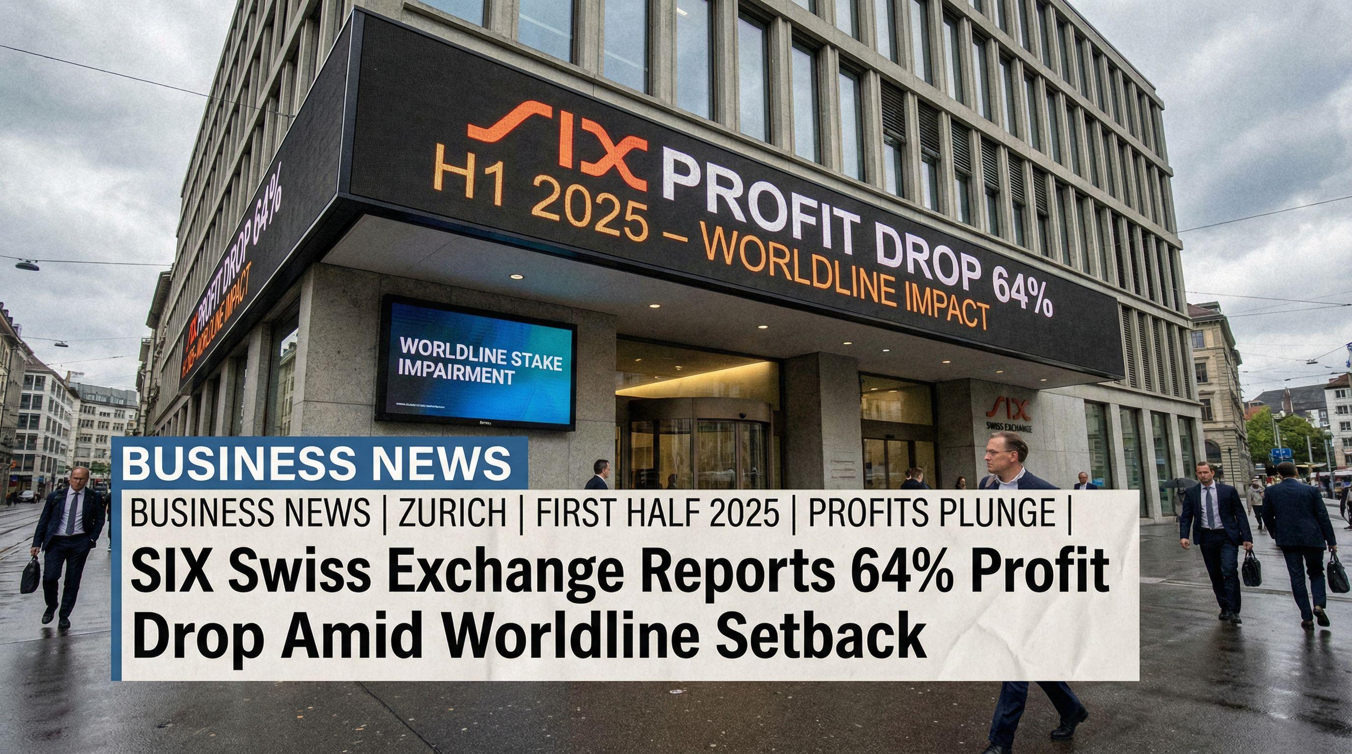 SIX Swiss Exchange Reports 64% Profit Drop Amid Worldline Setback