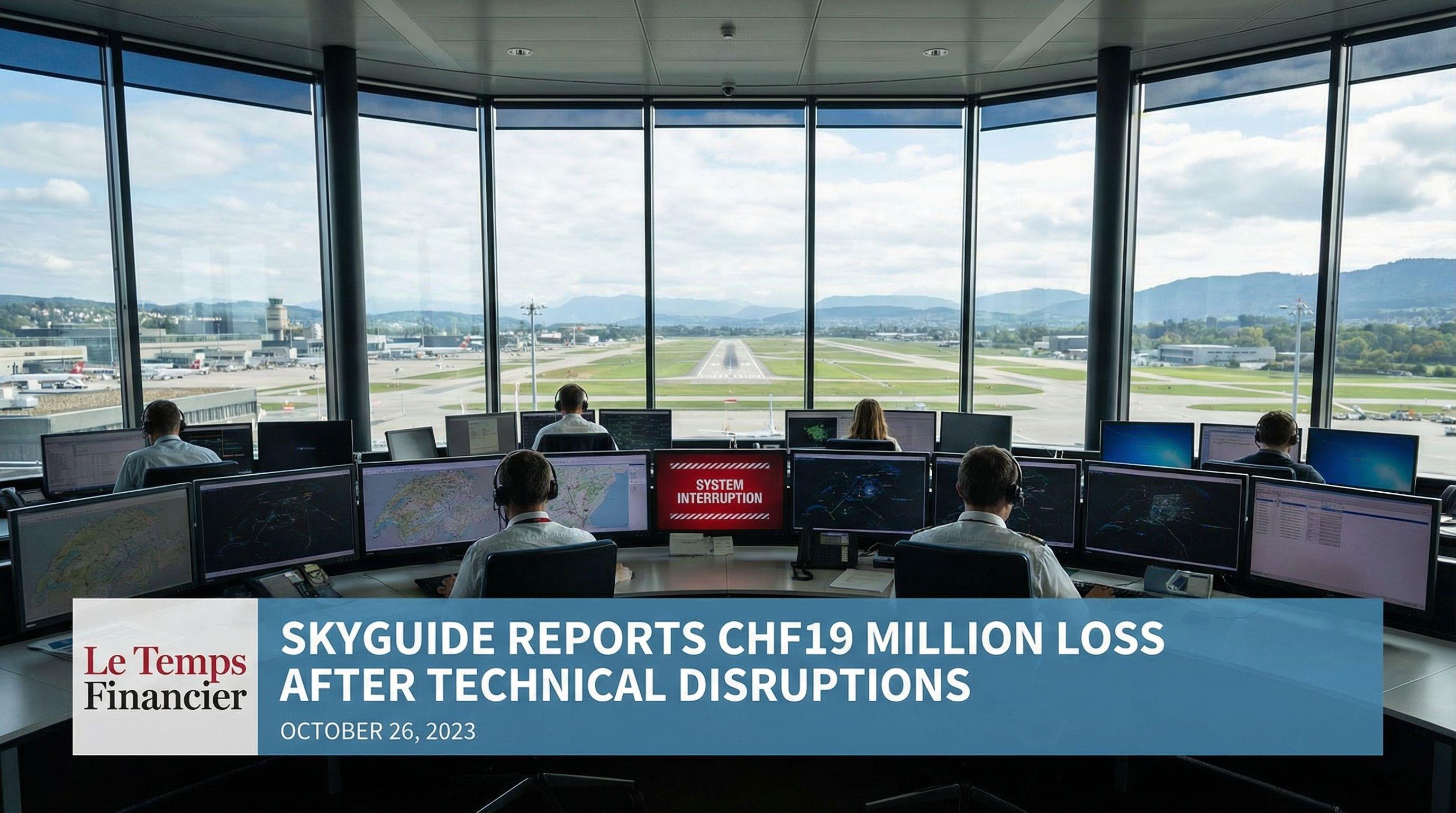 Skyguide Reports CHF19 Million Loss After Technical Disruptions