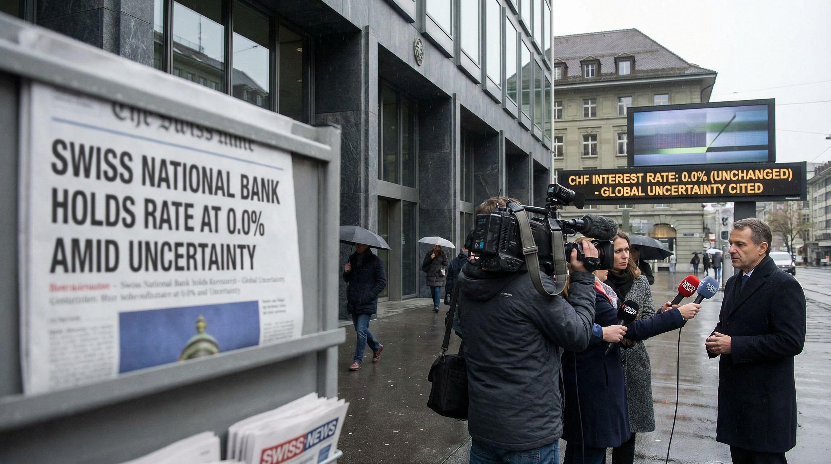 Swiss National Bank Holds Interest Rate as Economic Growth Forecasts Weaken for 2026