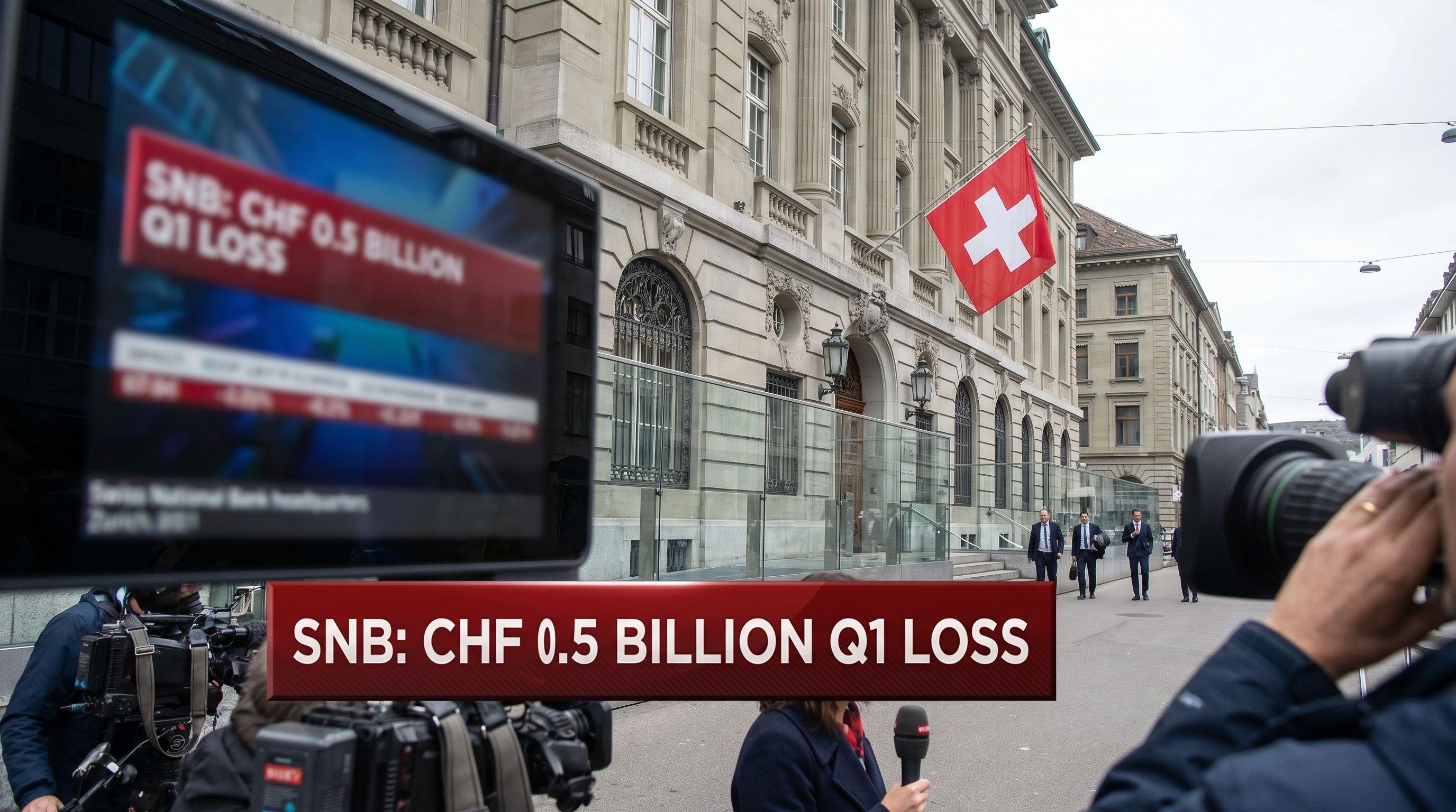 Swiss National Bank Posts Half-Billion Franc Loss in First Quarter