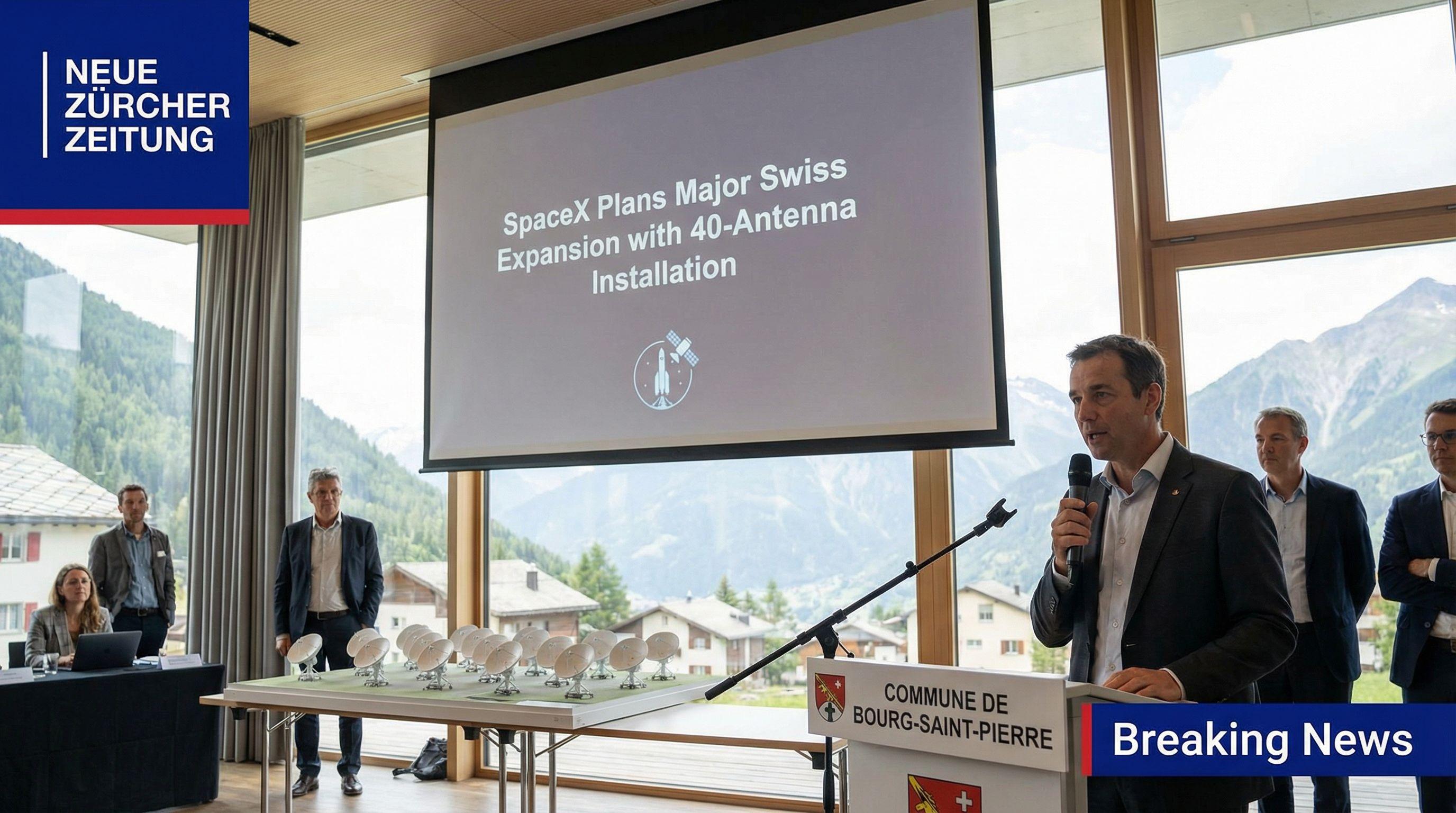 SpaceX Plans Major Swiss Expansion with 40-Antenna Installation
