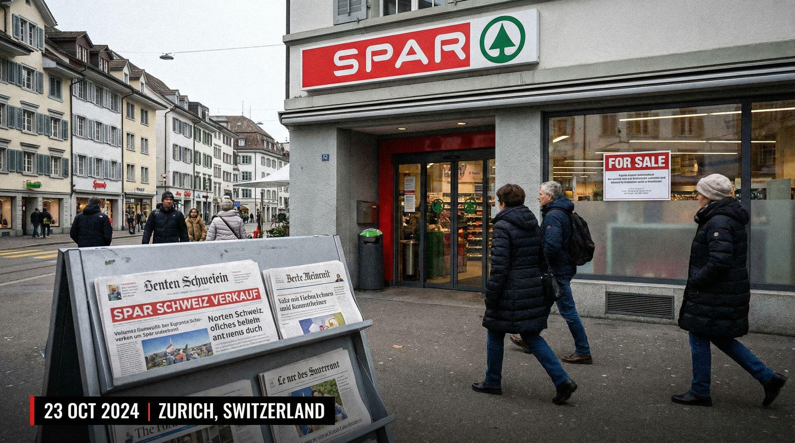 Spar Switzerland's 360 Stores Put Up for Sale