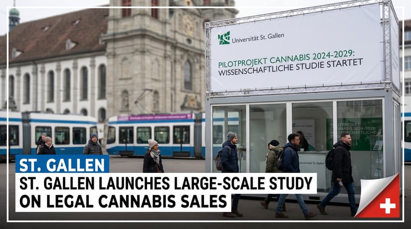 St. Gallen Launches Large-Scale Study on Legal Cannabis Sales