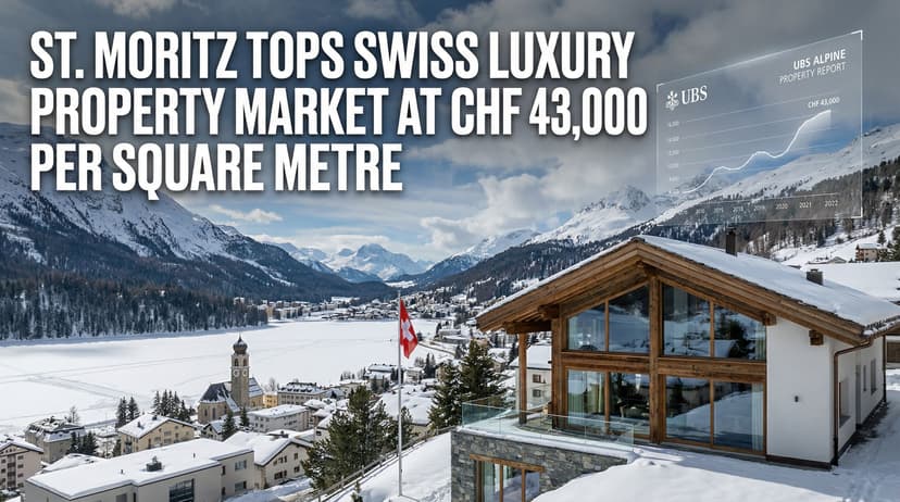 St. Moritz Tops Swiss Luxury Property Market at CHF43,000 per Square Metre