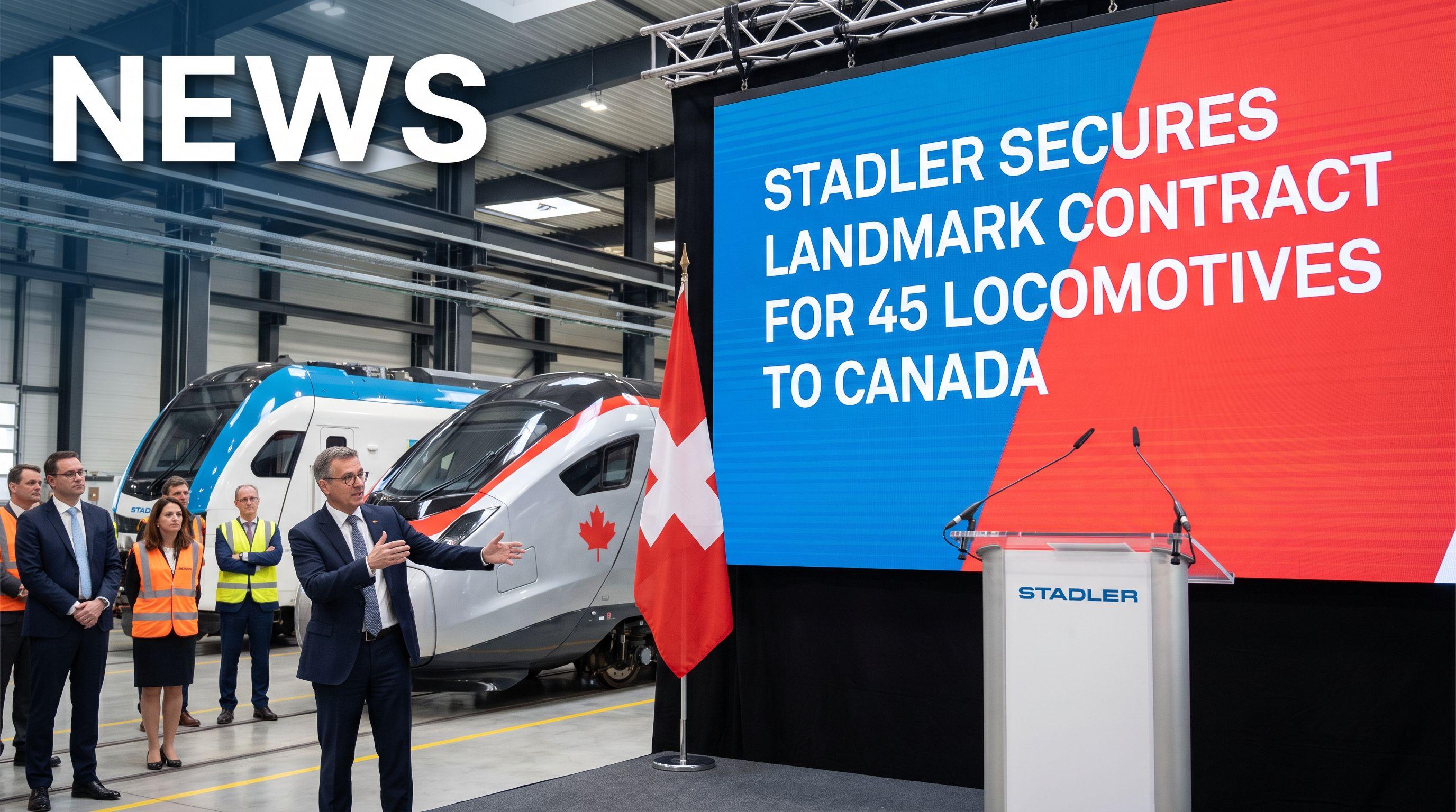 Stadler Rail Secures Landmark Contract to Supply 45 Locomotives to Canada