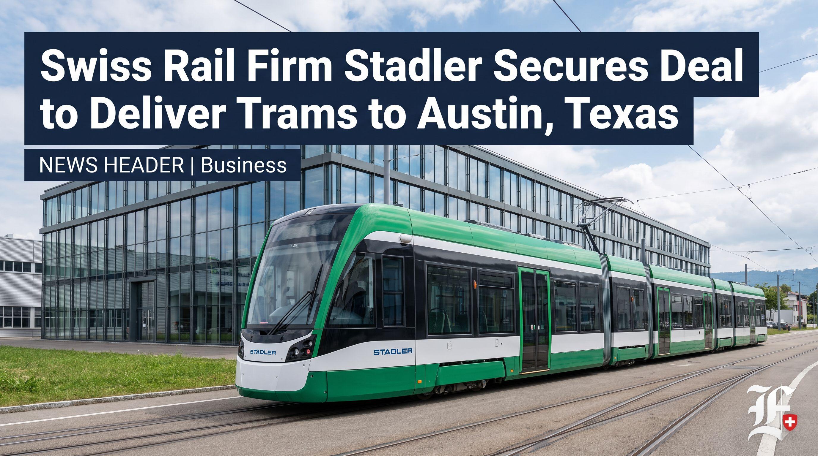 Swiss Rail Firm Stadler Secures Deal to Deliver Trams to Austin, Texas