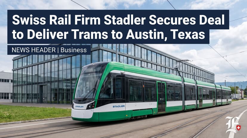 Swiss Rail Firm Stadler Secures Deal to Deliver Trams to Austin, Texas