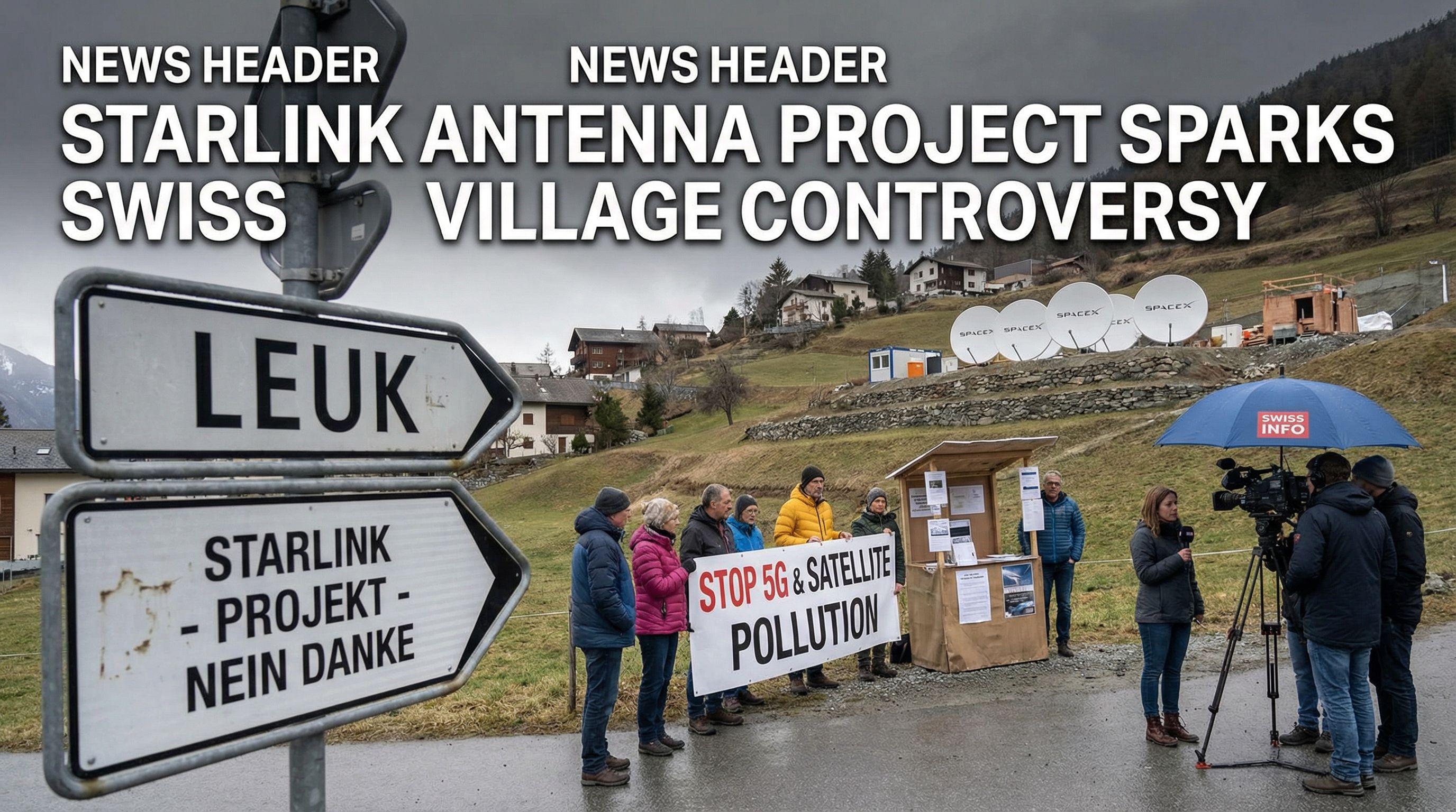 Starlink Antenna Project Sparks Swiss Village Controversy