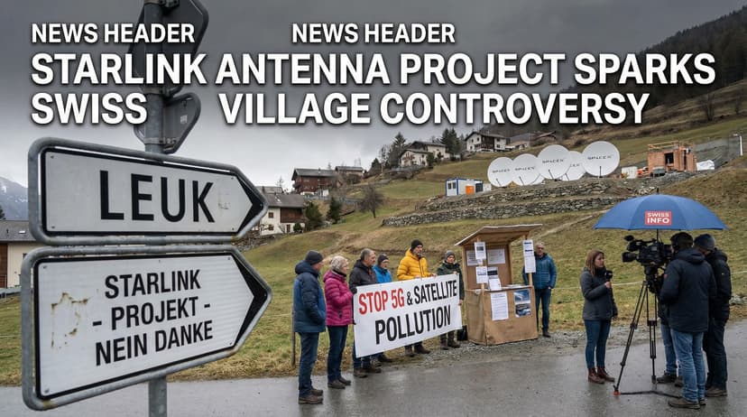 Starlink Antenna Project Sparks Swiss Village Controversy