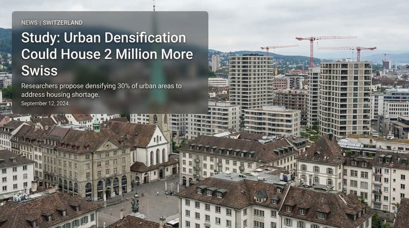 Study: Urban Densification Could House 2 Million More Swiss