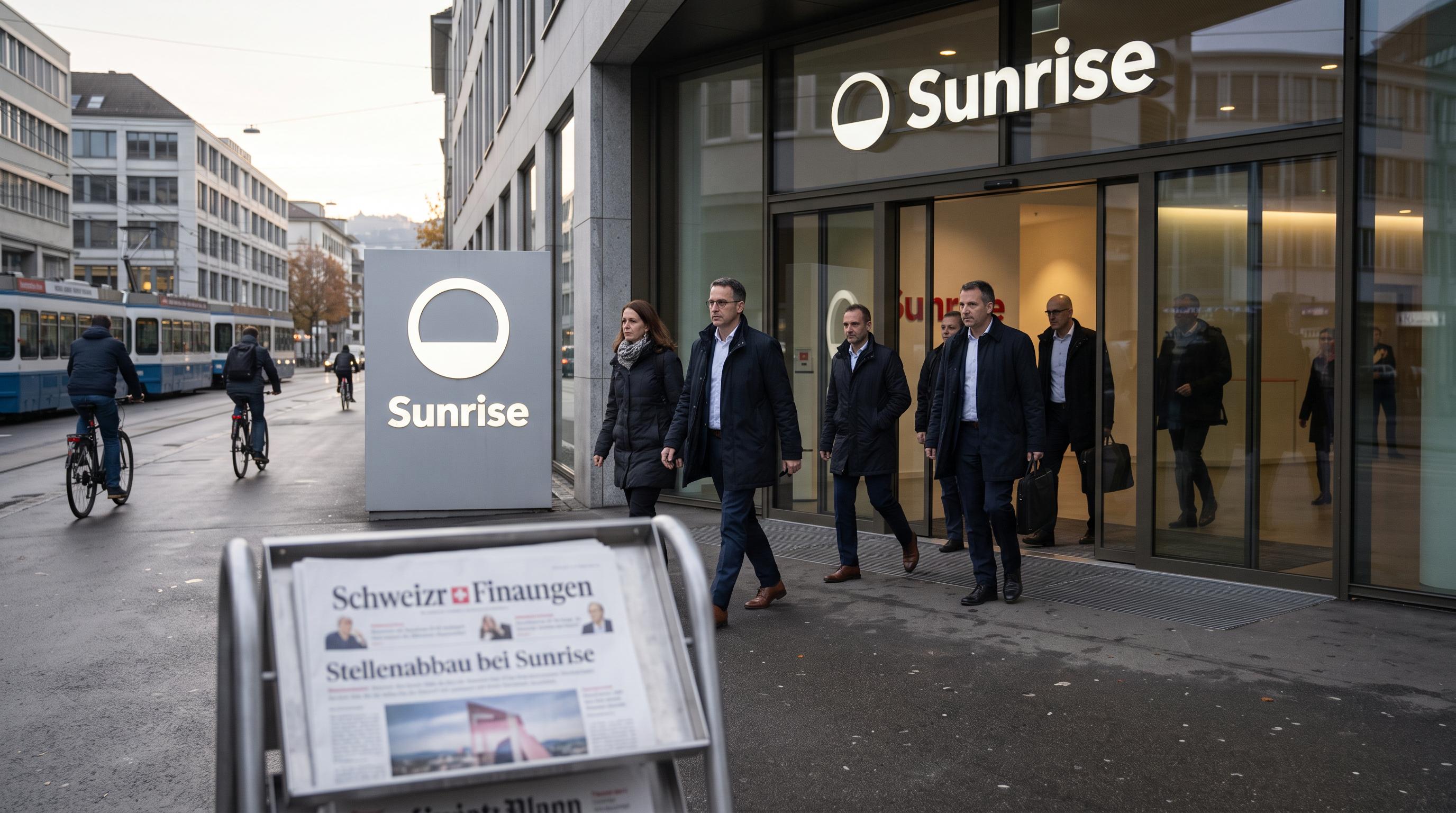 Sunrise Plans Up to 450 Job Cuts in Switzerland